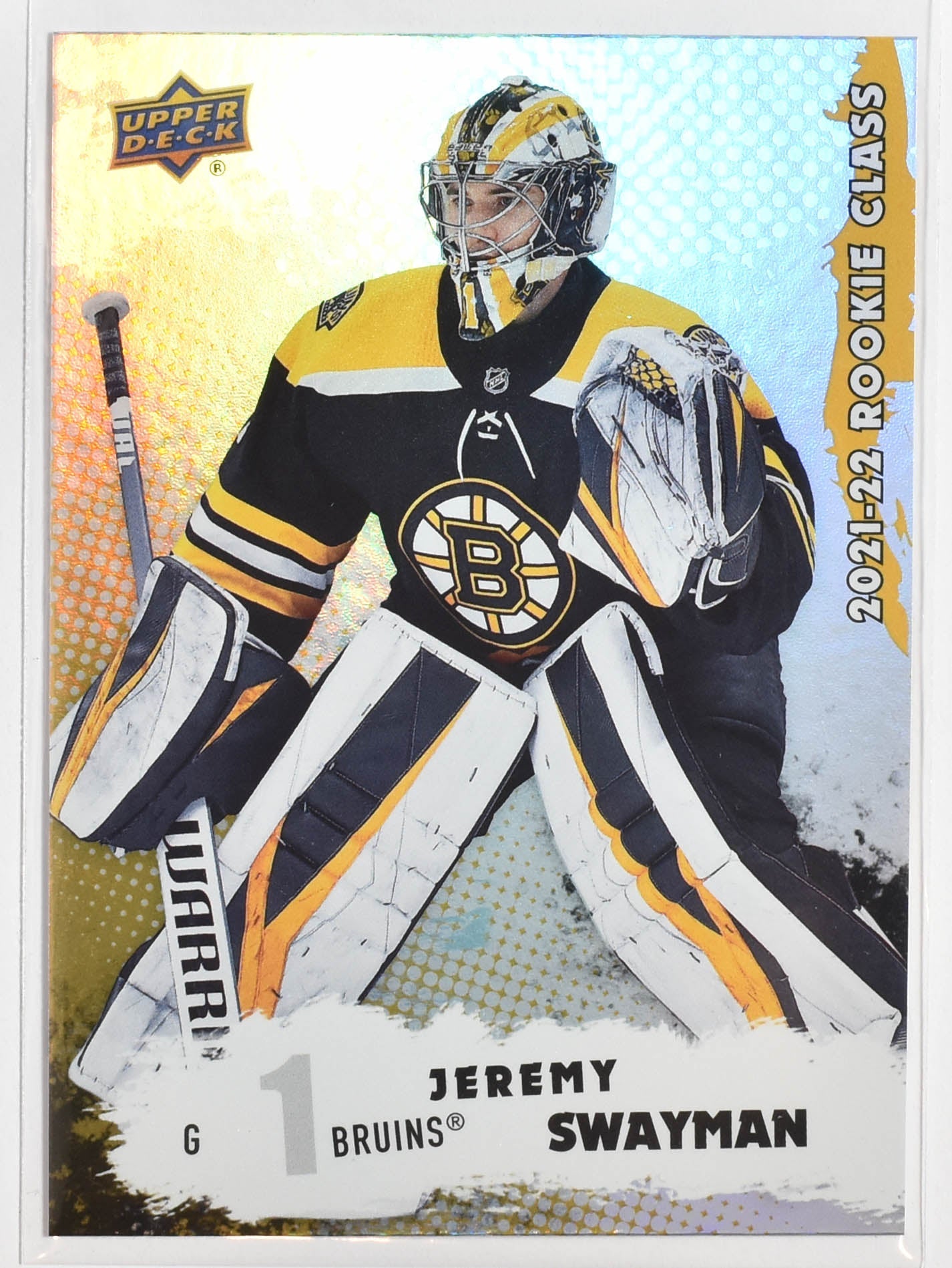Jeremy Swayman RC-7 Boston Bruins Rookie Upper Deck 2021-2022 Series 1