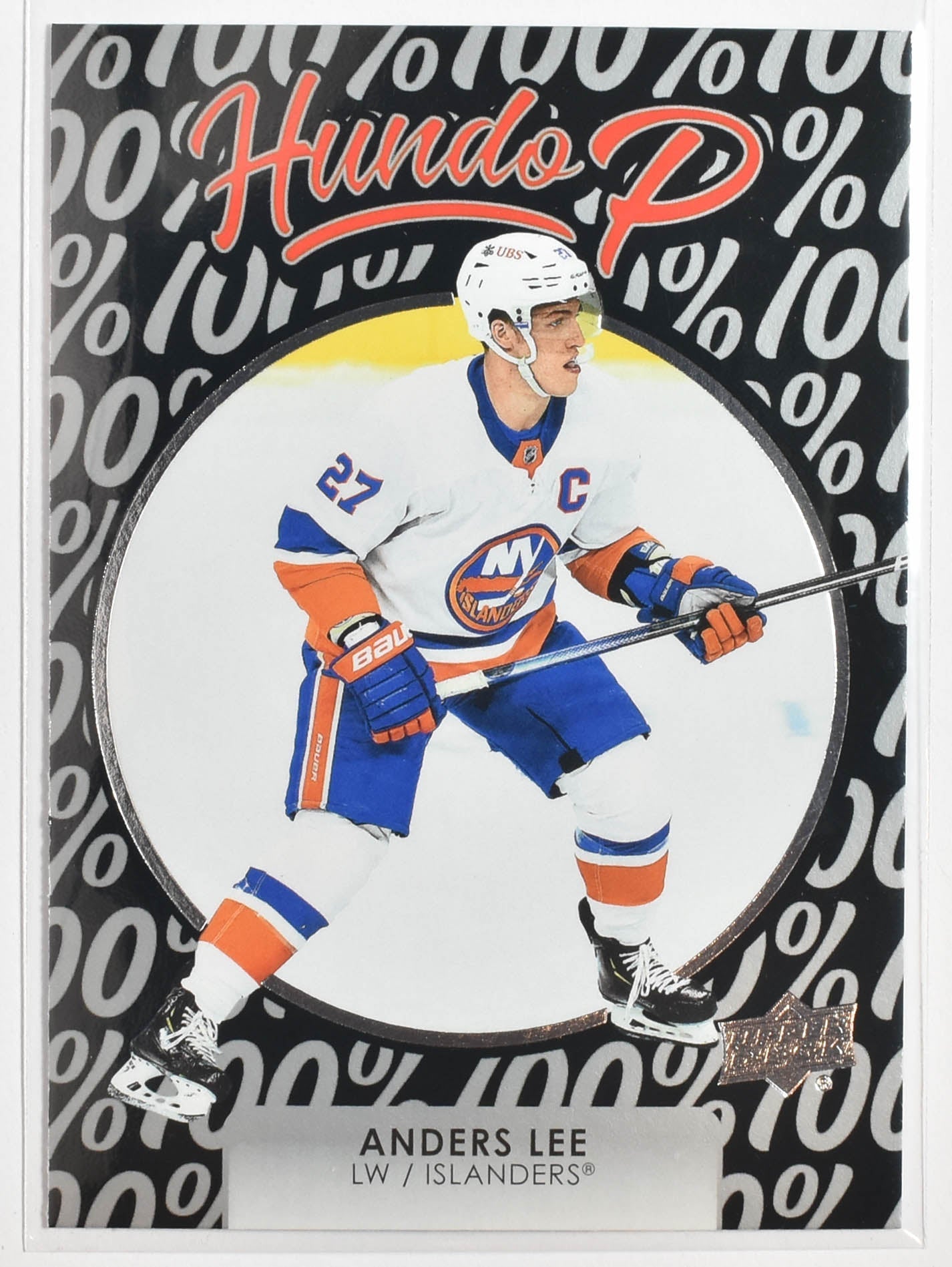 Anders Lee HP 24 Hundo P Islanders Upper Deck 2021-2022 Series 1