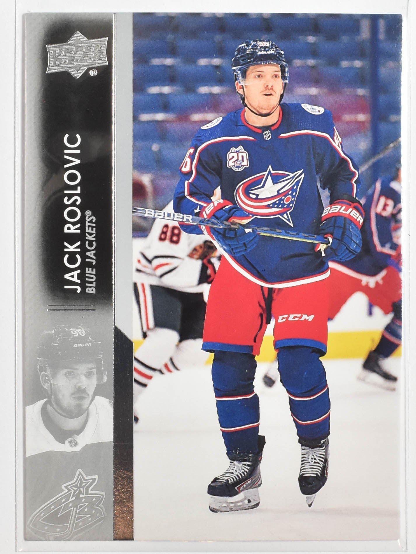 Jack Roslovic 56 Blue Jackets Upper Deck 2021-2022 Series 1