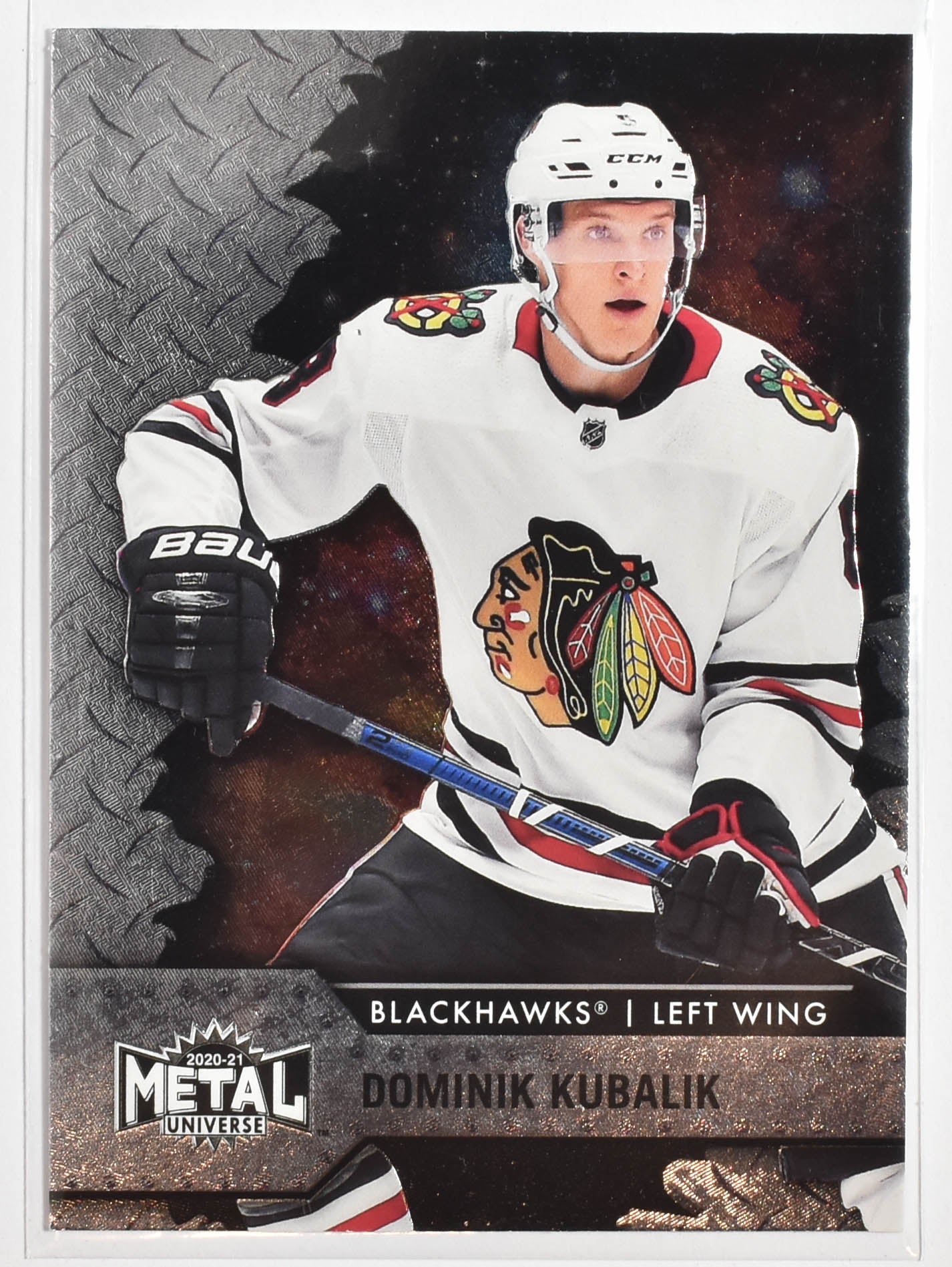 Dominik Kubalik 56 Metal Universe Skybox Blackhawks