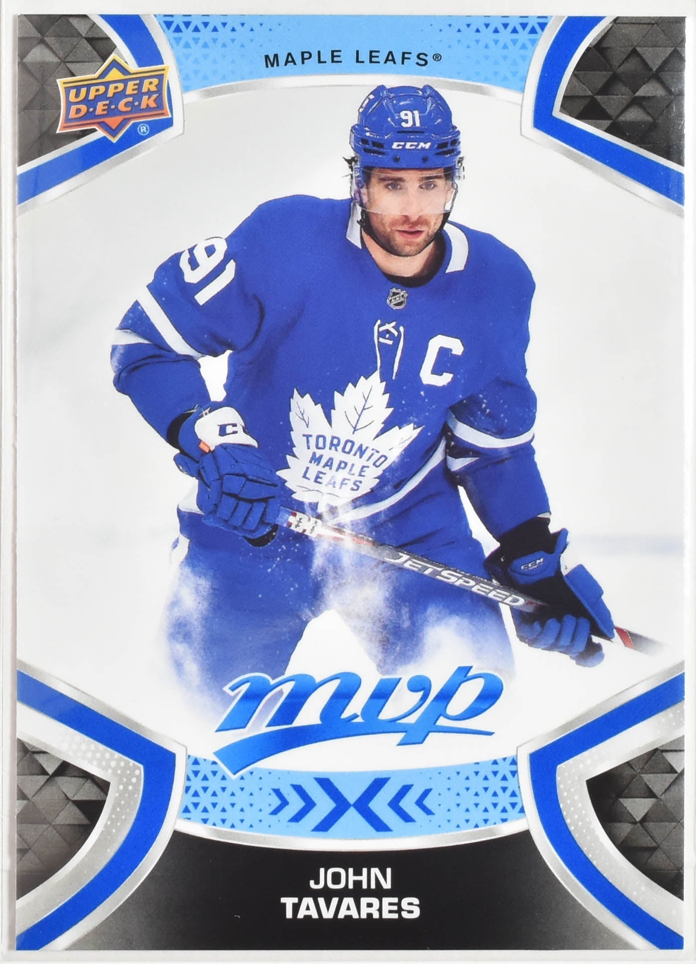 John Tavares 199 Maple Leafs MVP NHL Hockey Card Upper Deck 2021-2022