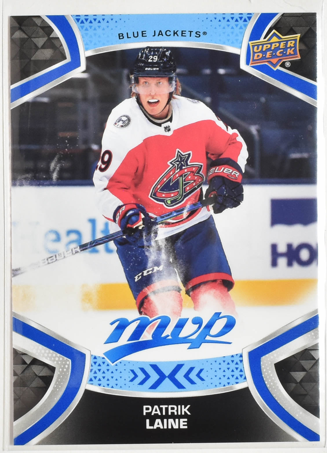 Patrik Laine 192 Columbus Blue Jackets MVP Upper Deck 2021 Hockey