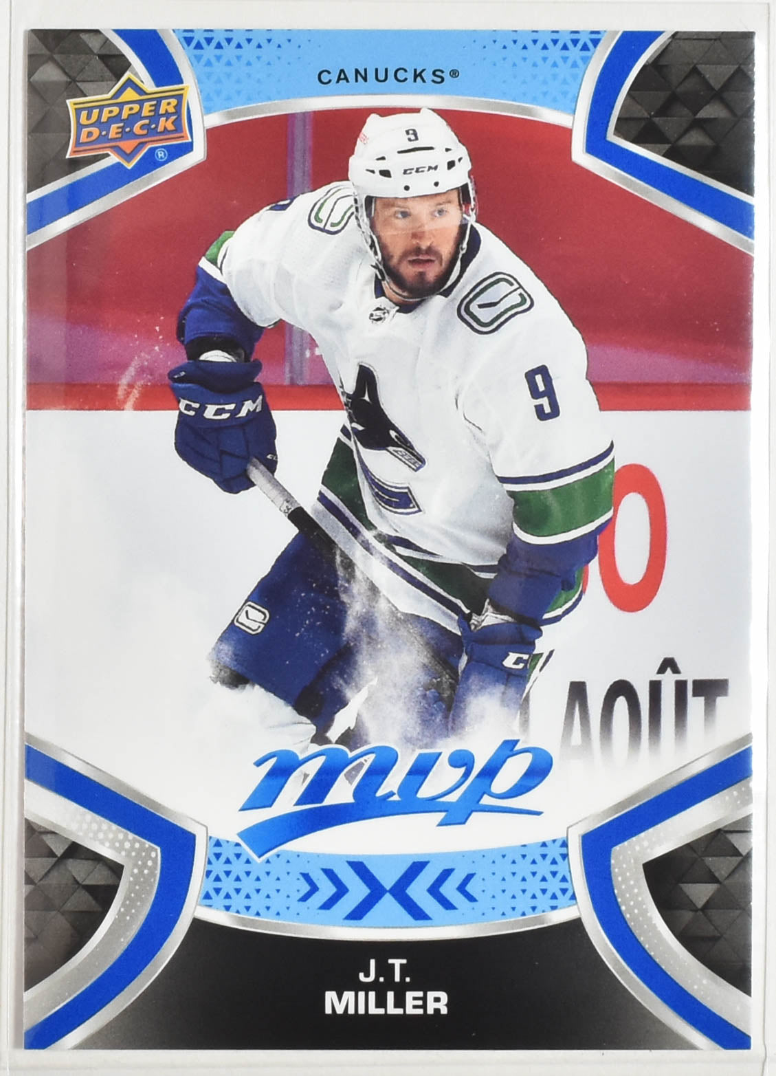 JT Miller 169 Vancouver Canucks MVP Upper Deck 2021 Hockey