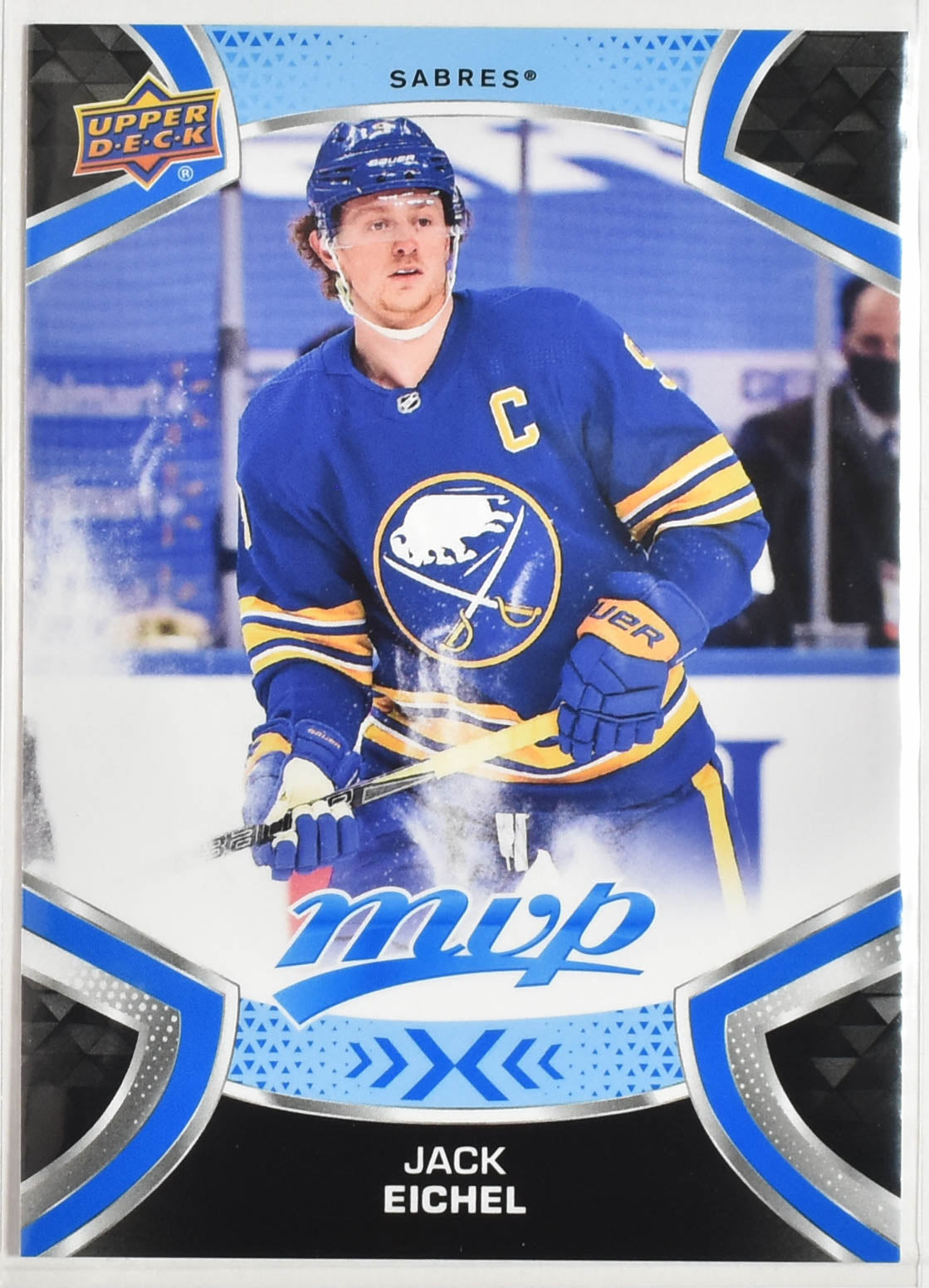 Jack Eichel 55 Buffalo MVP NHL Hockey Card Upper Deck 2021-2022