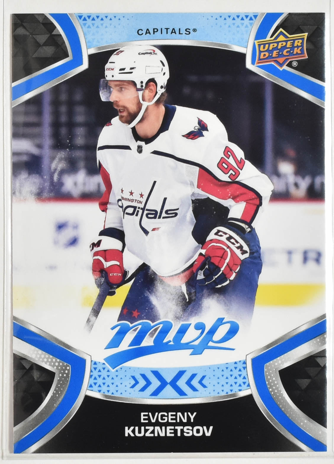 Evgeny Kuznetsov Capitals 82 MVP NHL Hockey Card Upper Deck 2021-2022