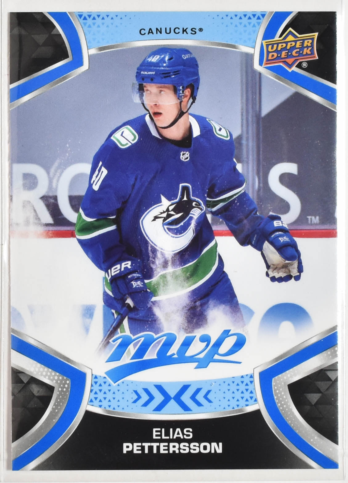 Elias Pettersson 97 Vancuver Canucks MVP Upper Deck 2021 Hockey