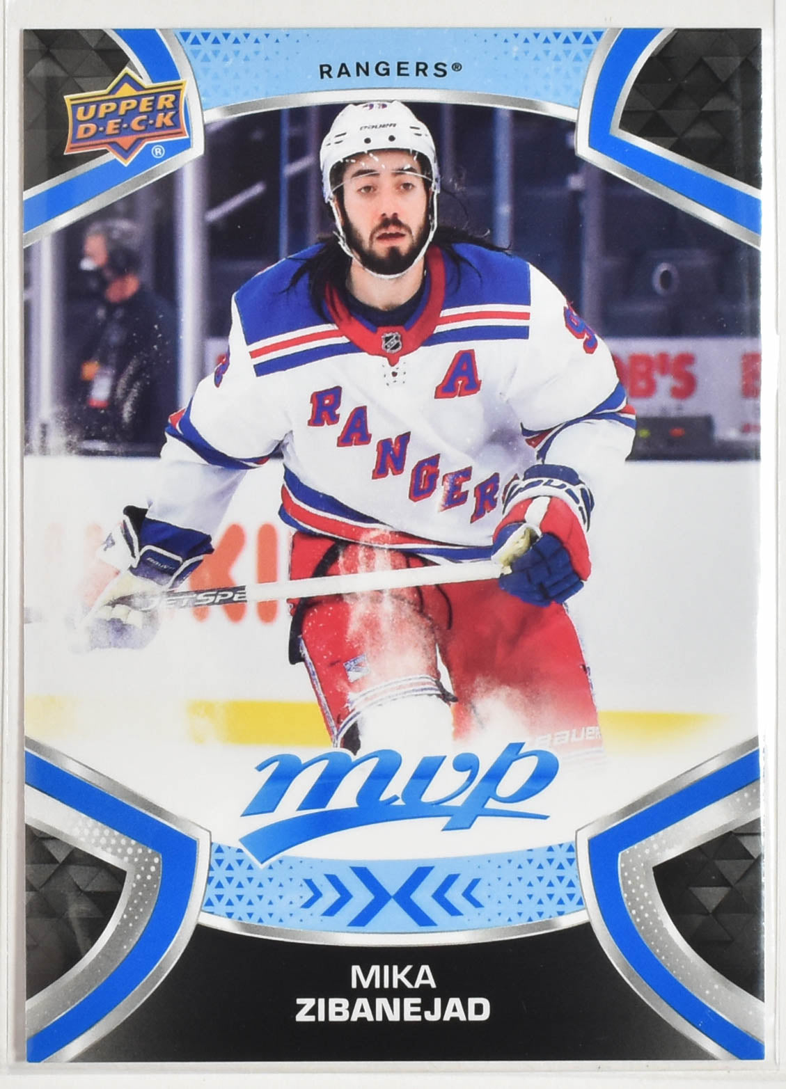 Mika Zibanejad 93 Rangers MVP Upper Deck 2021 Hockey