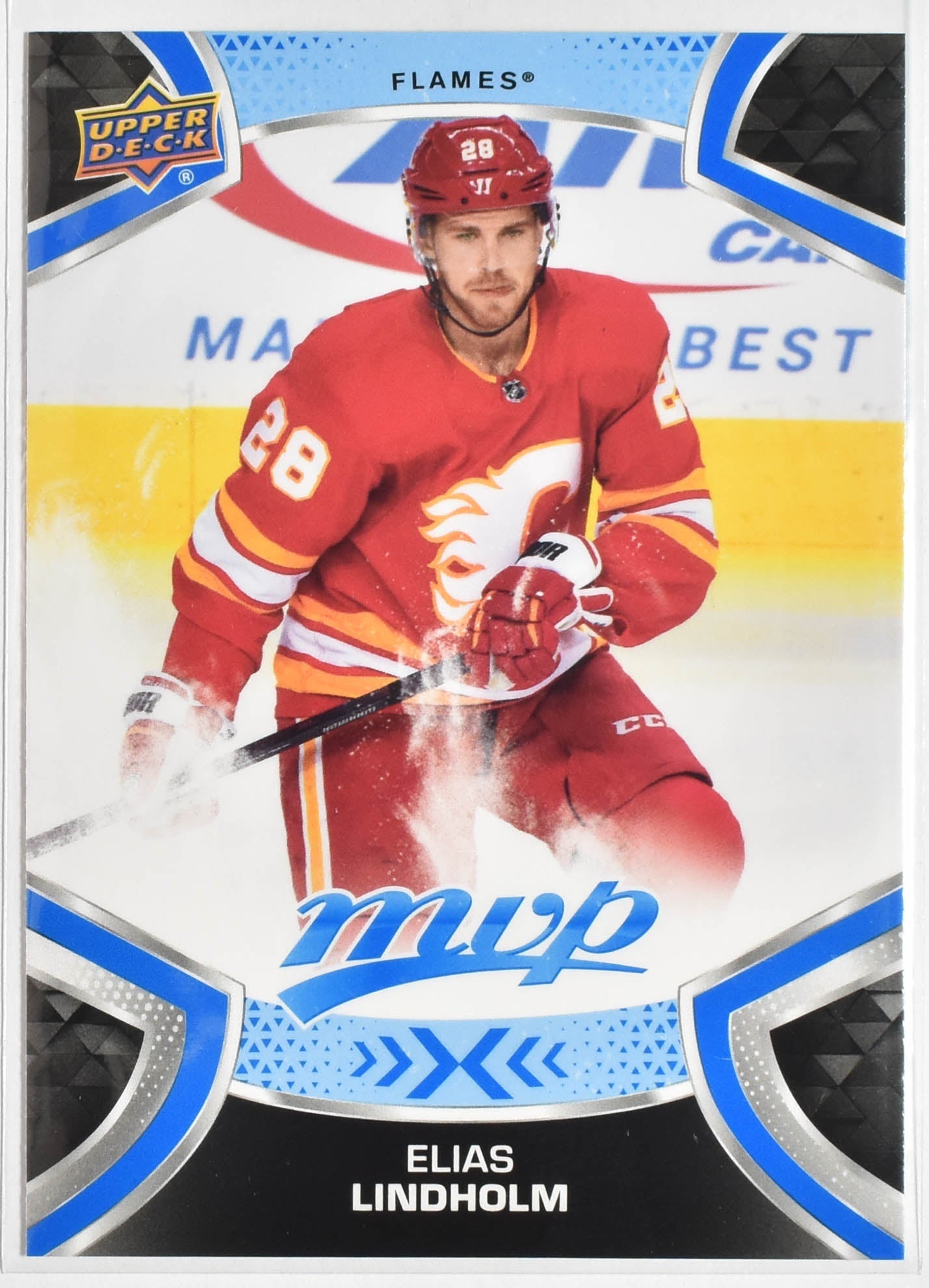 Elias Lindholm 54 Flames MVP Upper Deck 2021 Hockey