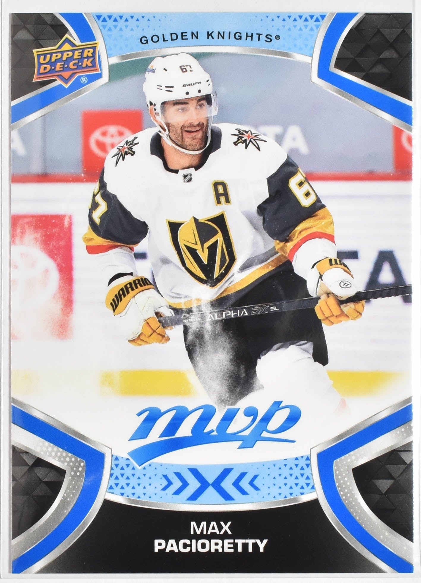 Max Pacioretty 67 Golden Knights MVP NHL Hockey Card Upper Deck 2021-2022