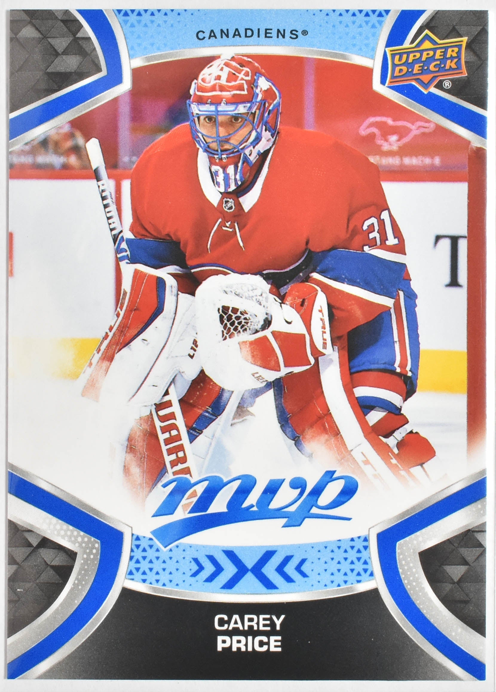 Carey Price 202 Canadiens MVP Upper Deck 2021 Hockey