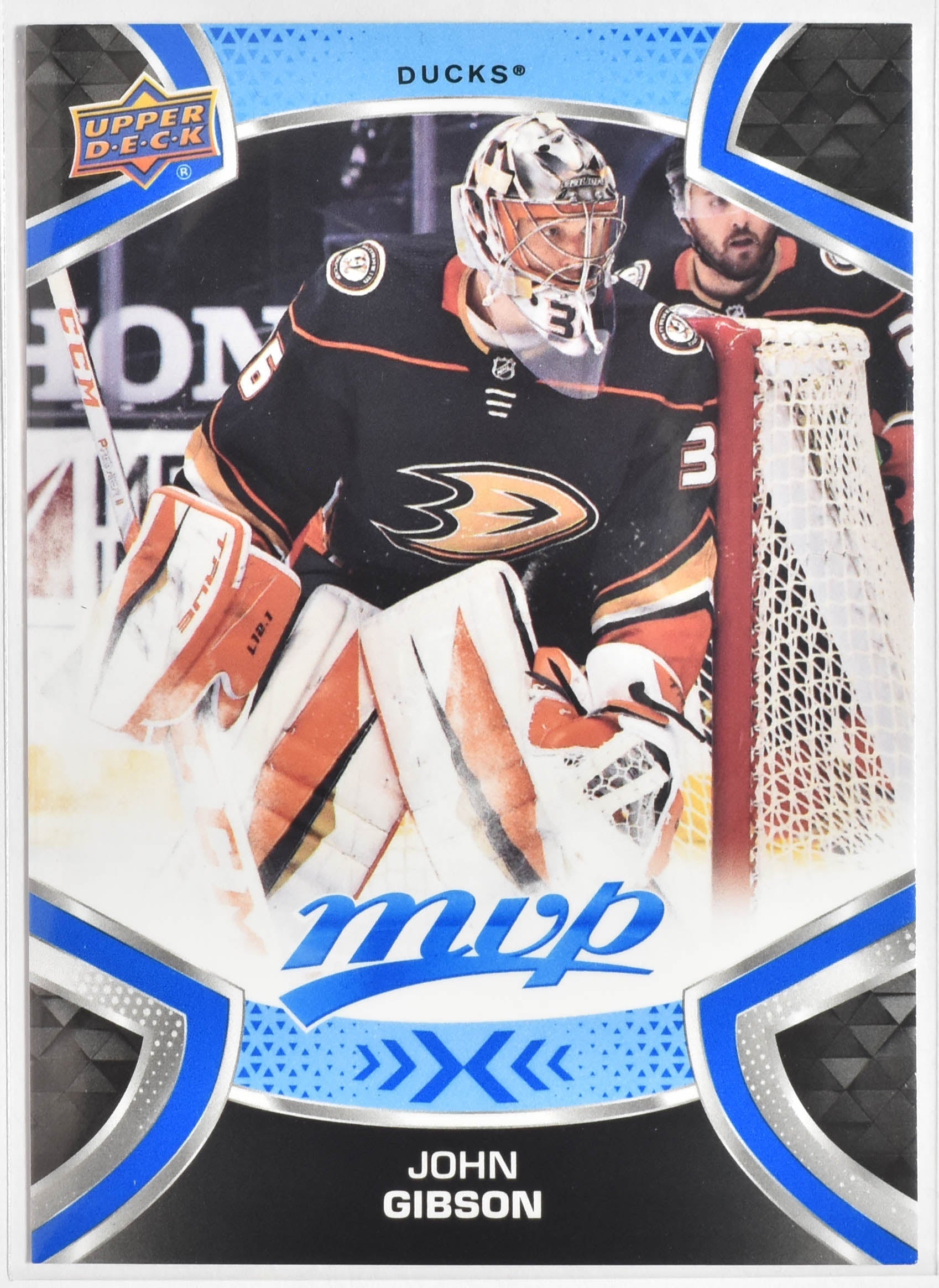 John gibson 40 Ducks MVP Upper Deck 2021 Hockey