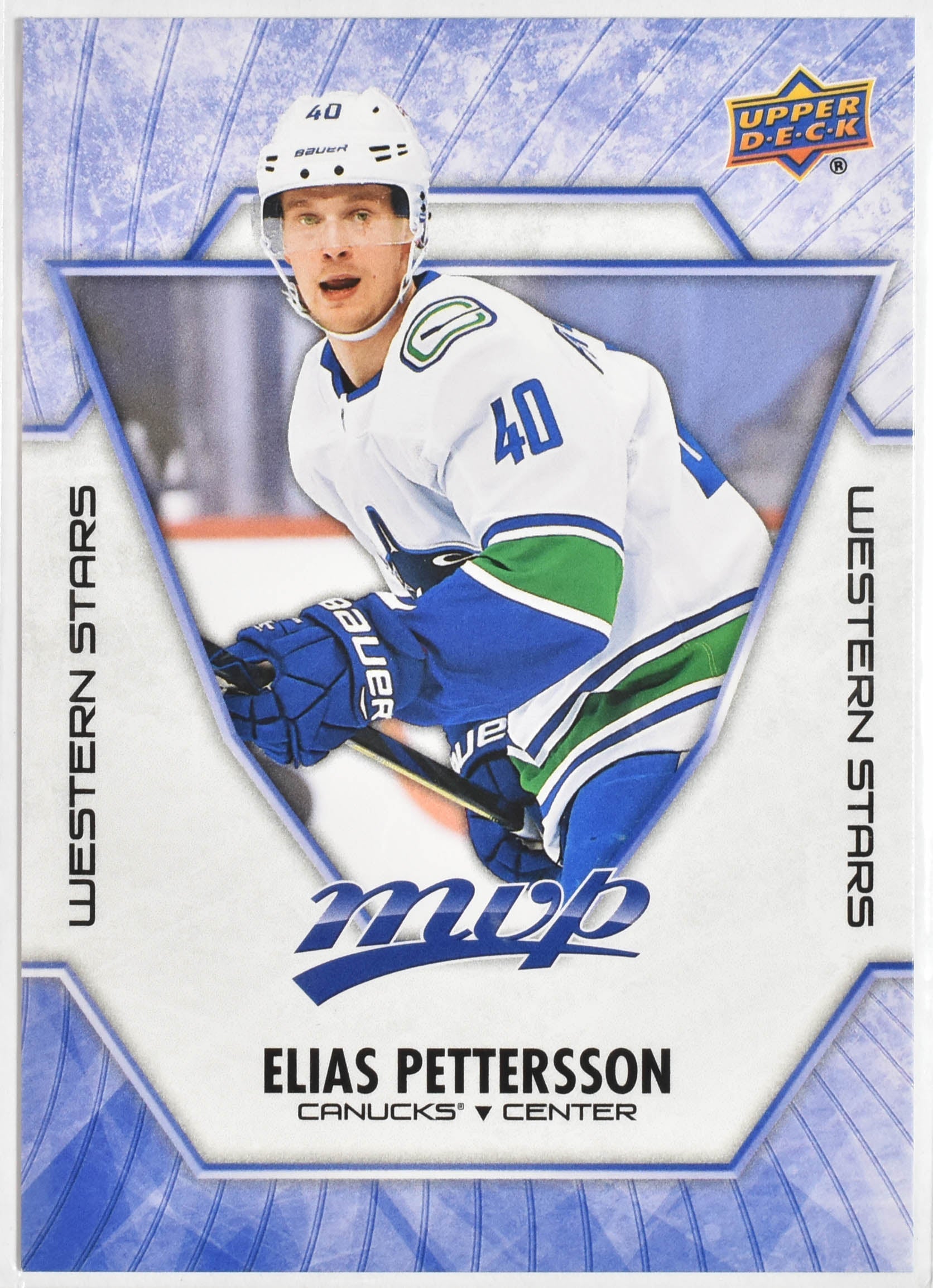 Elias Pettersson WS-3 Canucks MVP Upper Deck 2021 Hockey