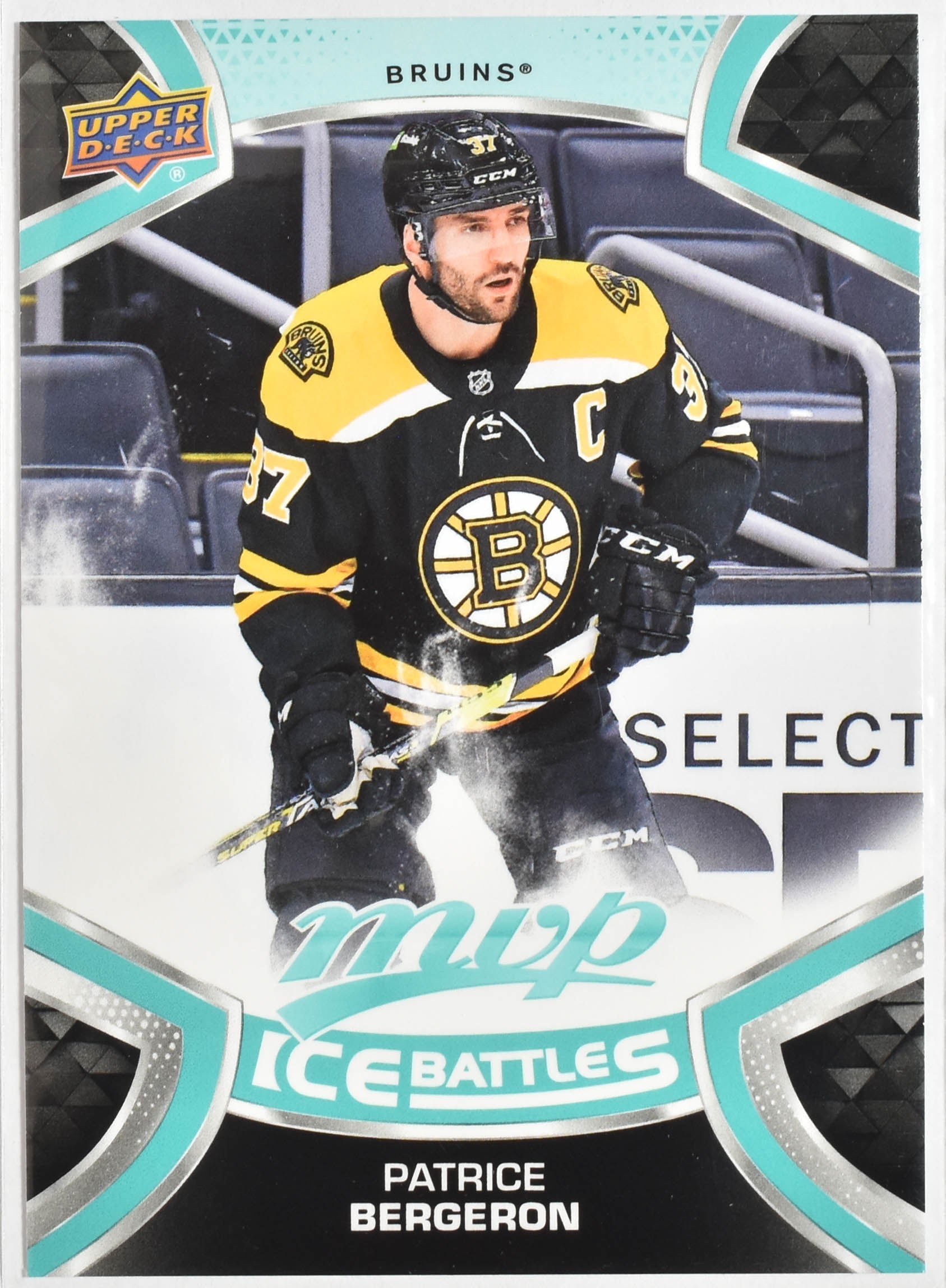 Patrice Bergeron 37 Boston Bruins MVP Upper Deck 2021 Hockey