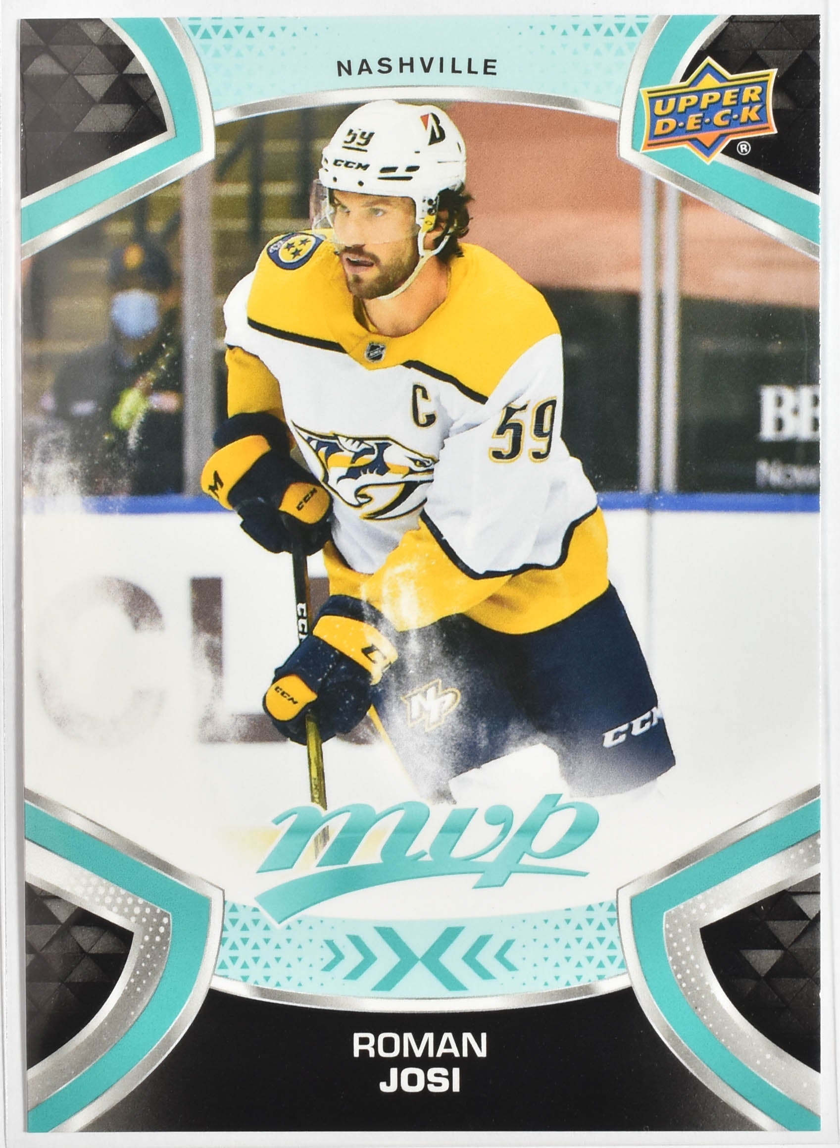 Roman Josi 159 Predictors MVP Upper Deck 2021