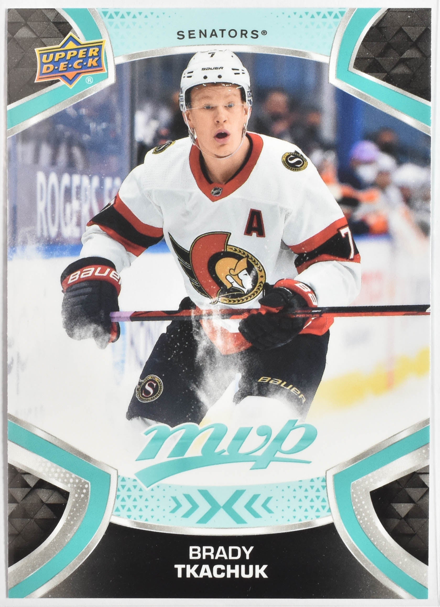 Brady Tkachuk 107 Senators MVP NHL Hockey Card Upper Deck 2021