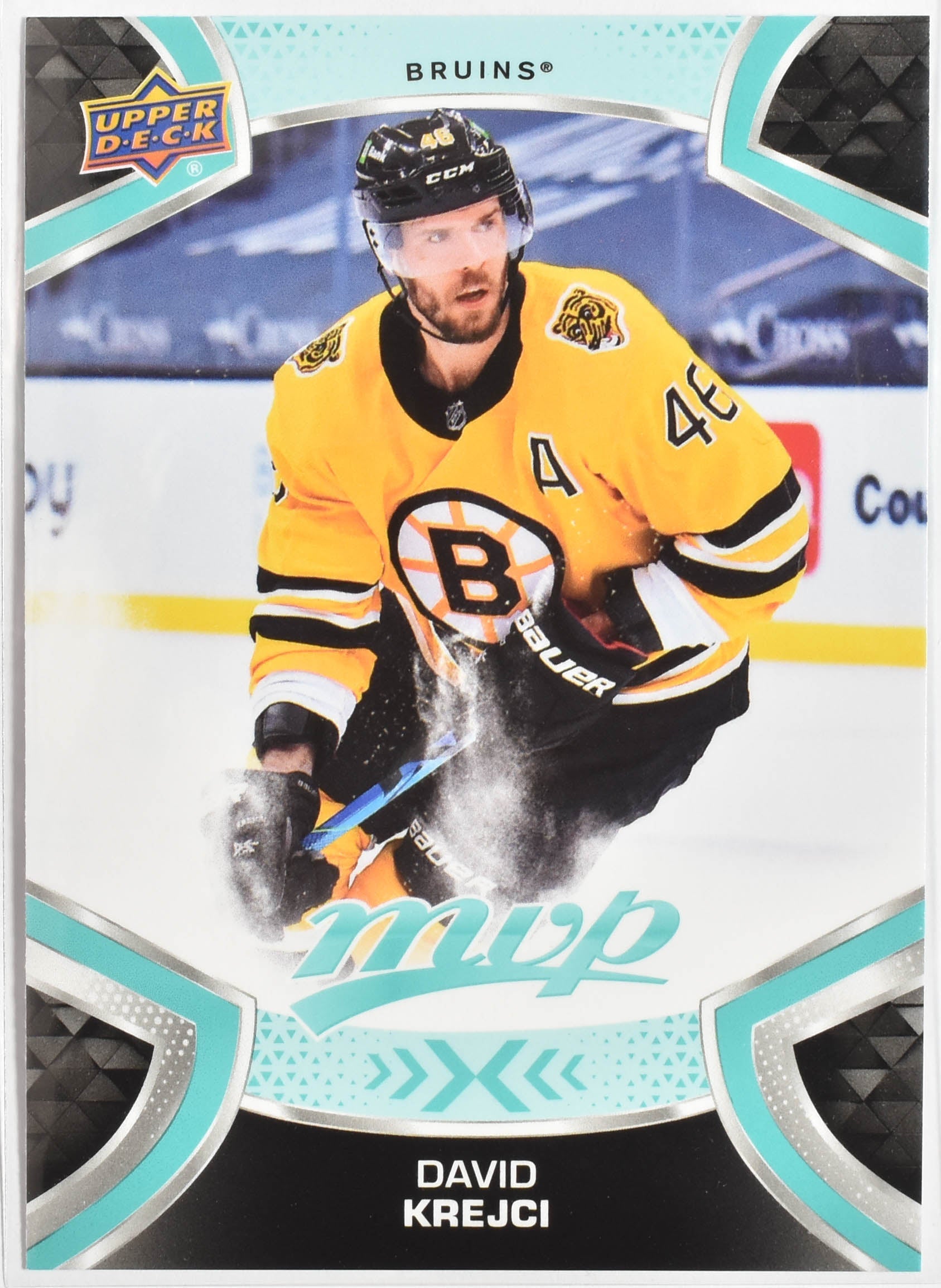 David Krejci 66 Boston Bruins MVP Upper Deck 2021 Hockey