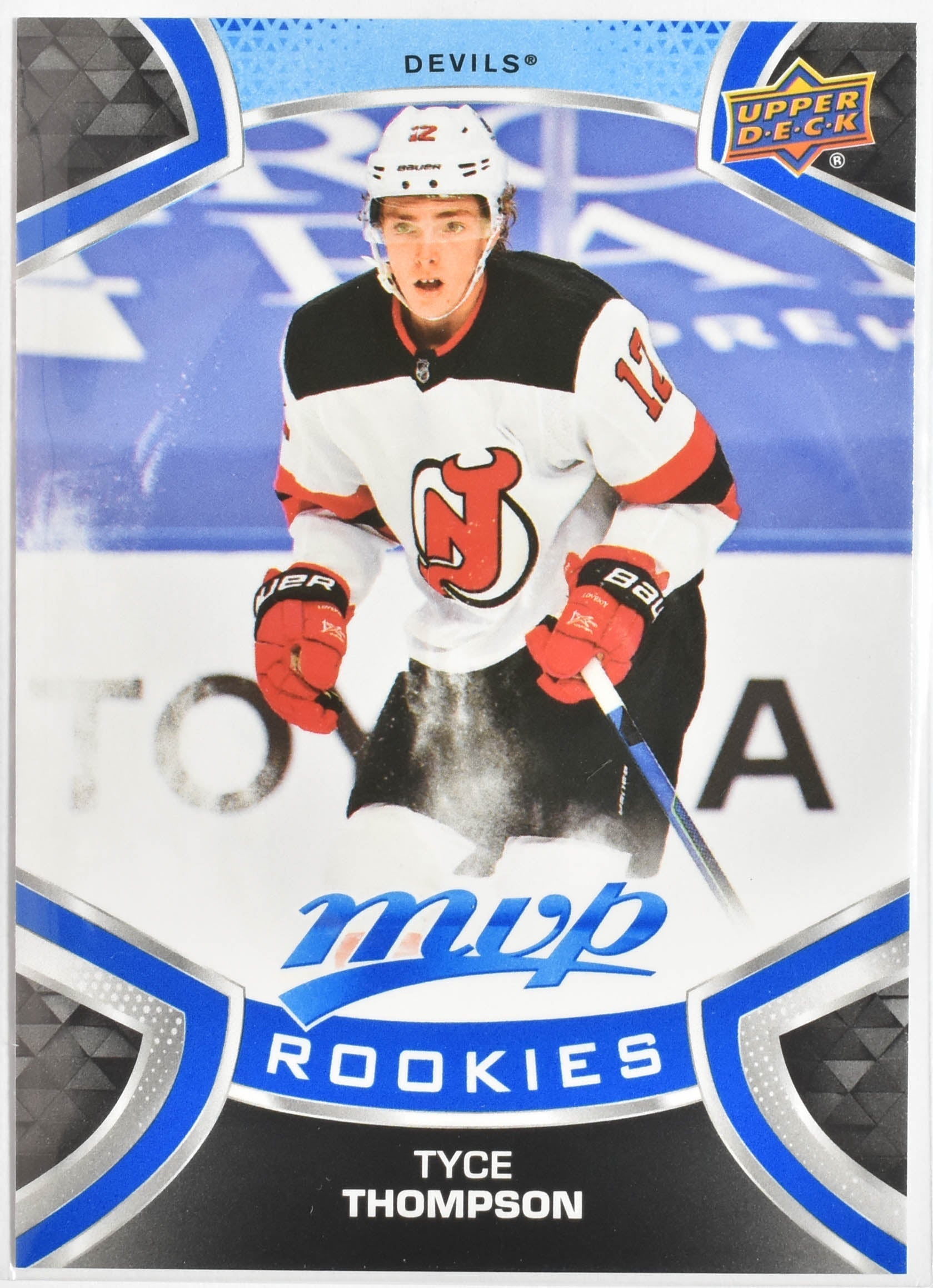 Tyce Thompson 239 Rookies MVP NHL Hockey Card Upper Deck 2021