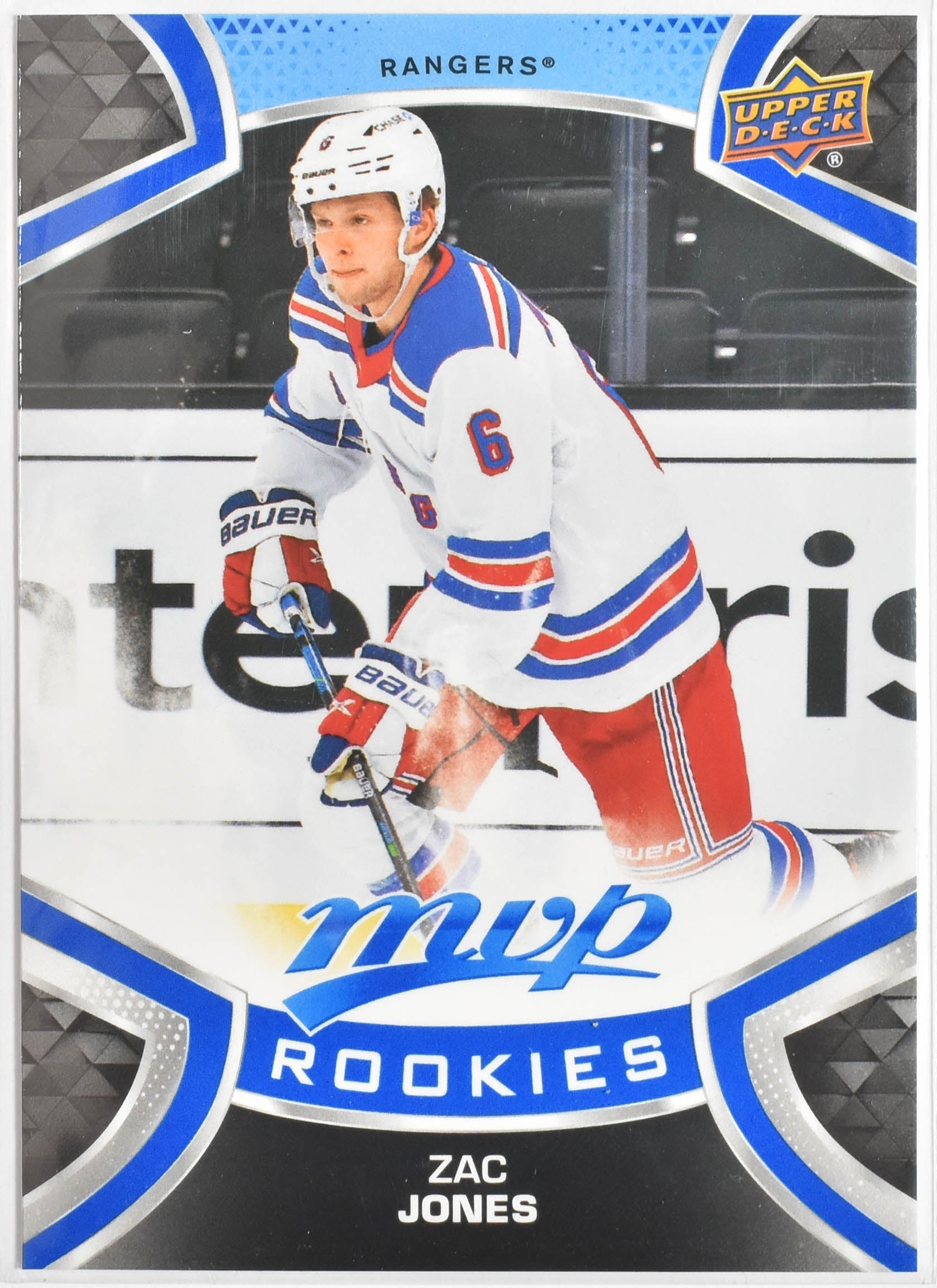 Zac Jones 225 Rookie New York Rangers MVP Upper Deck 2021 Hockey