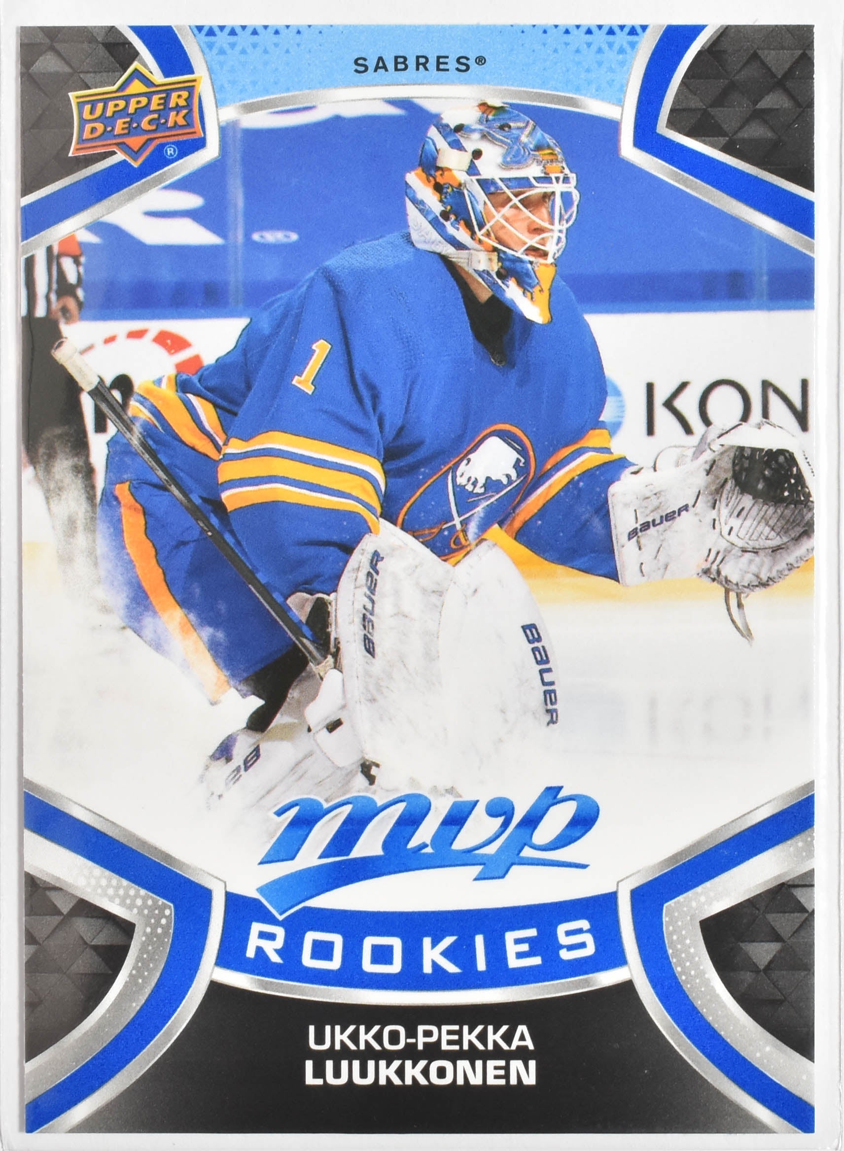 Ukko Pekka Luukkonen Rookie 241 Buffalo MVP Upper Deck 2021 Hockey