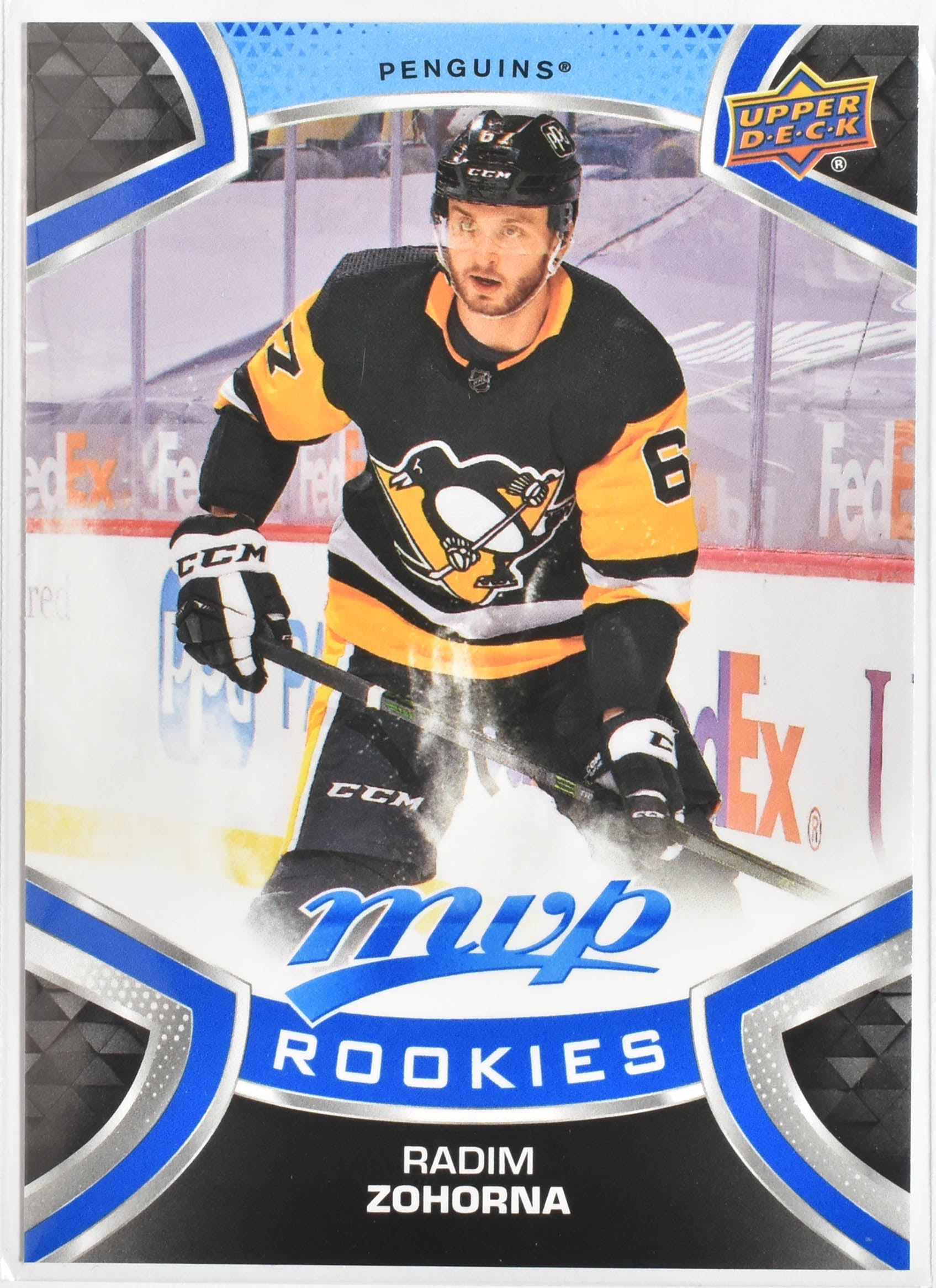 Radim Zohorna 237 Rookie Penguin MVP Upper Deck 2021 Hockey