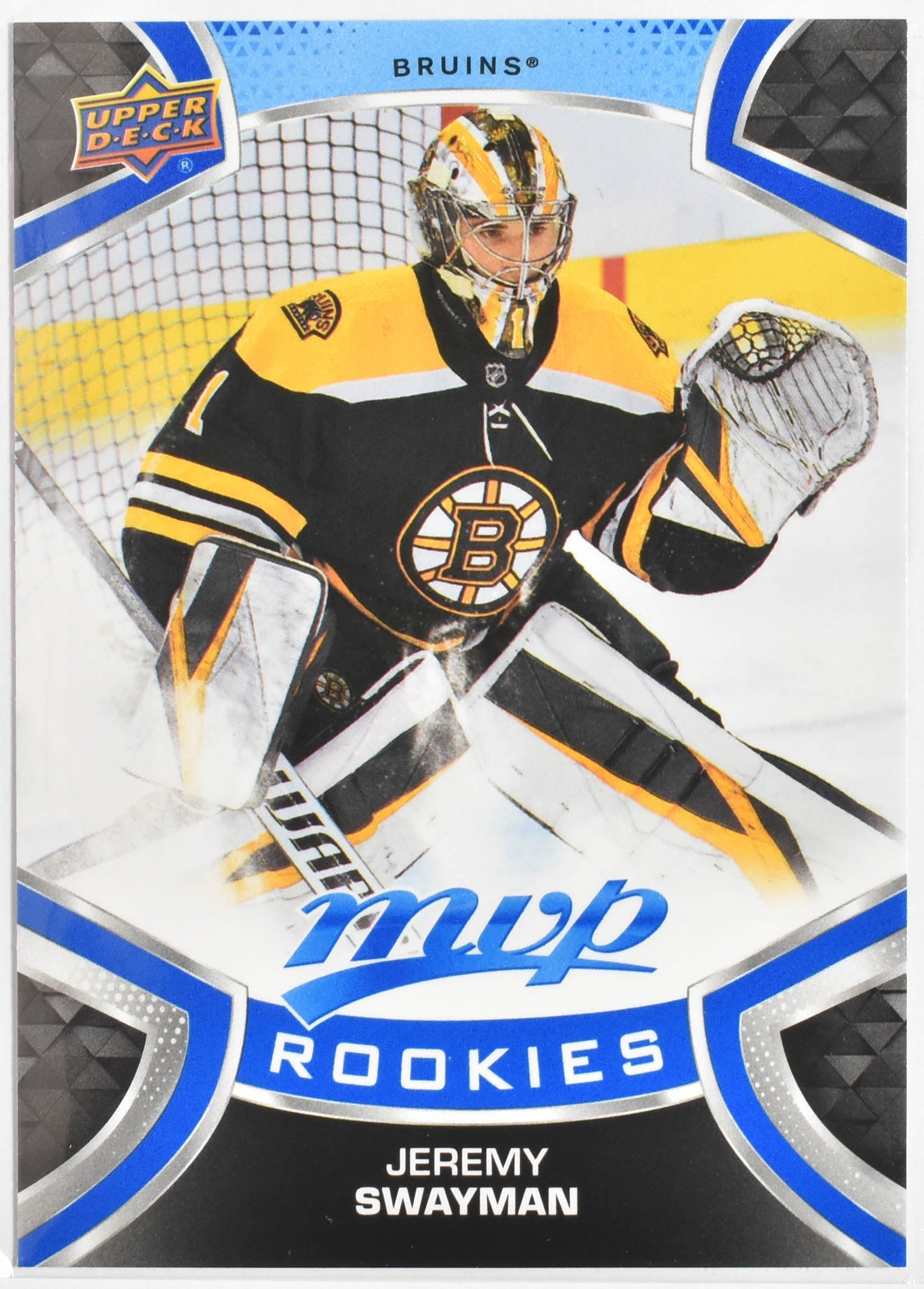 Jeremy Swayman 235 Boston Bruins MVP Upper Deck 2021 Hockey