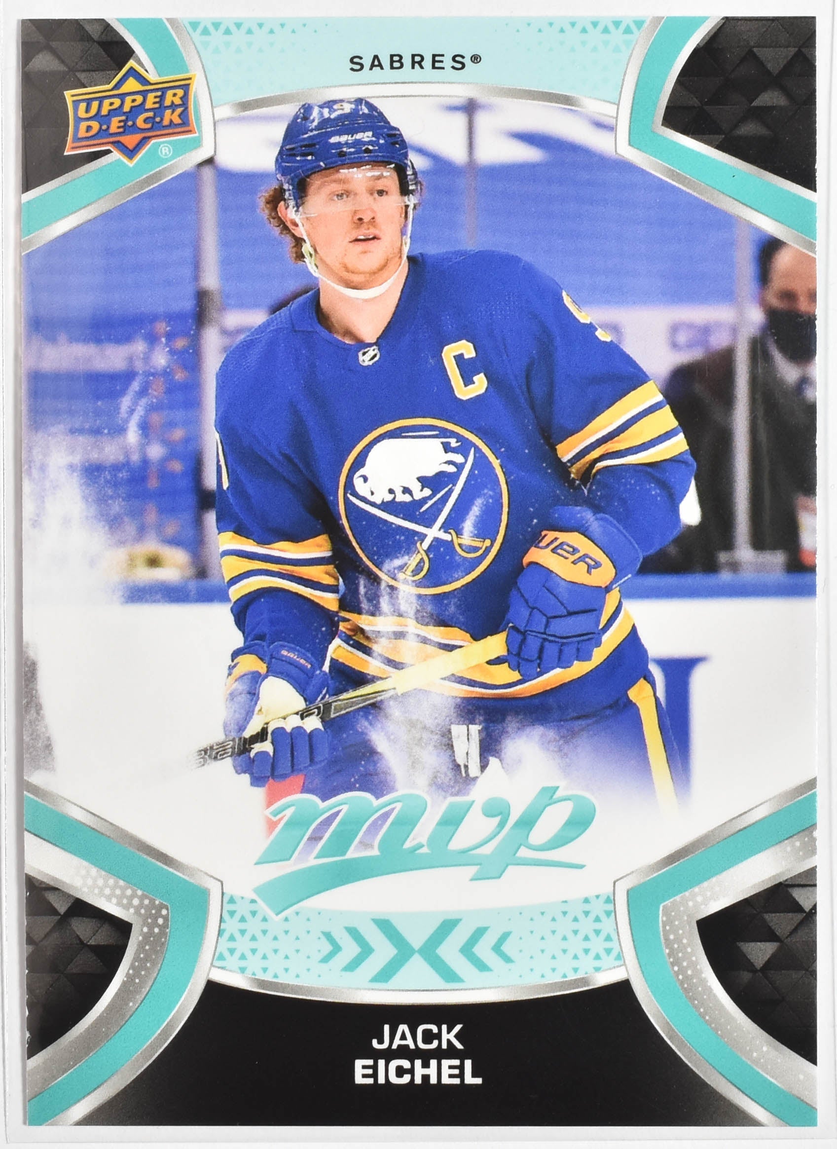 Jack Eichel 55 Buffalo MVP NHL Hockey Card Upper Deck 2021