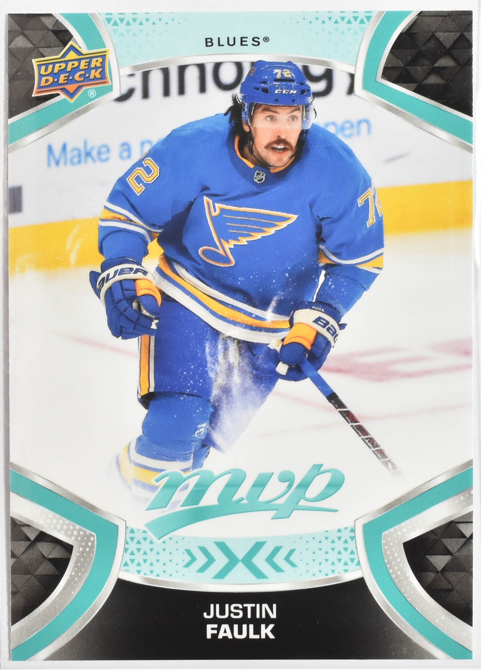 Justin Faulk 172 Blues MVP Upper Deck 2021