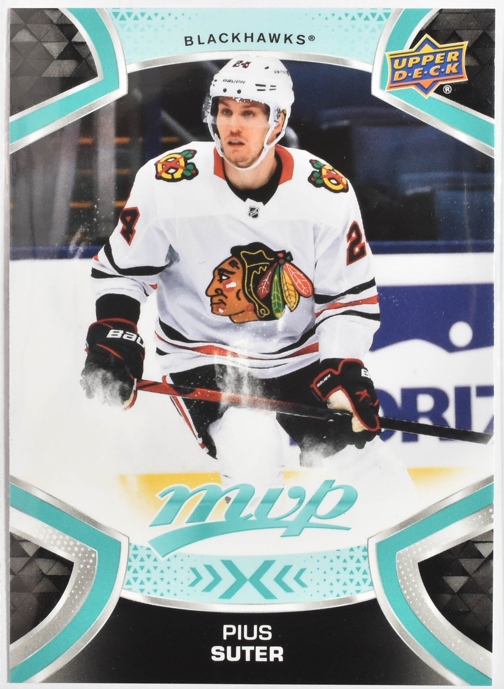 Pius Suter 158 Chicago Blackhawks MVP NHL Hockey Card Upper Deck 2021