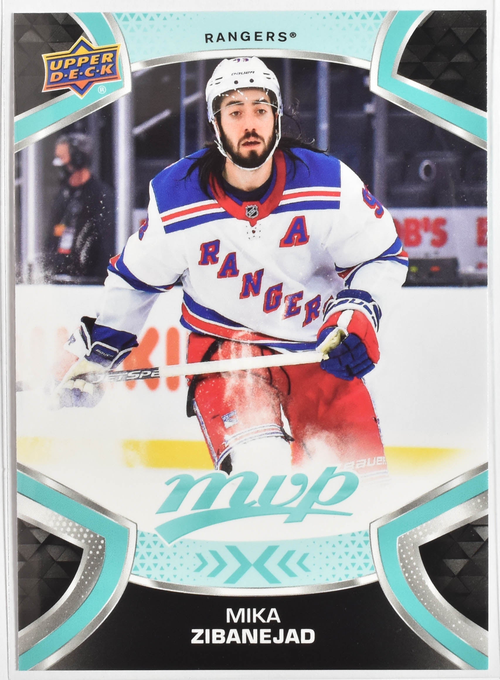 Mika Zibanejad 93 Rangers MVP Upper Deck 2021 NHL