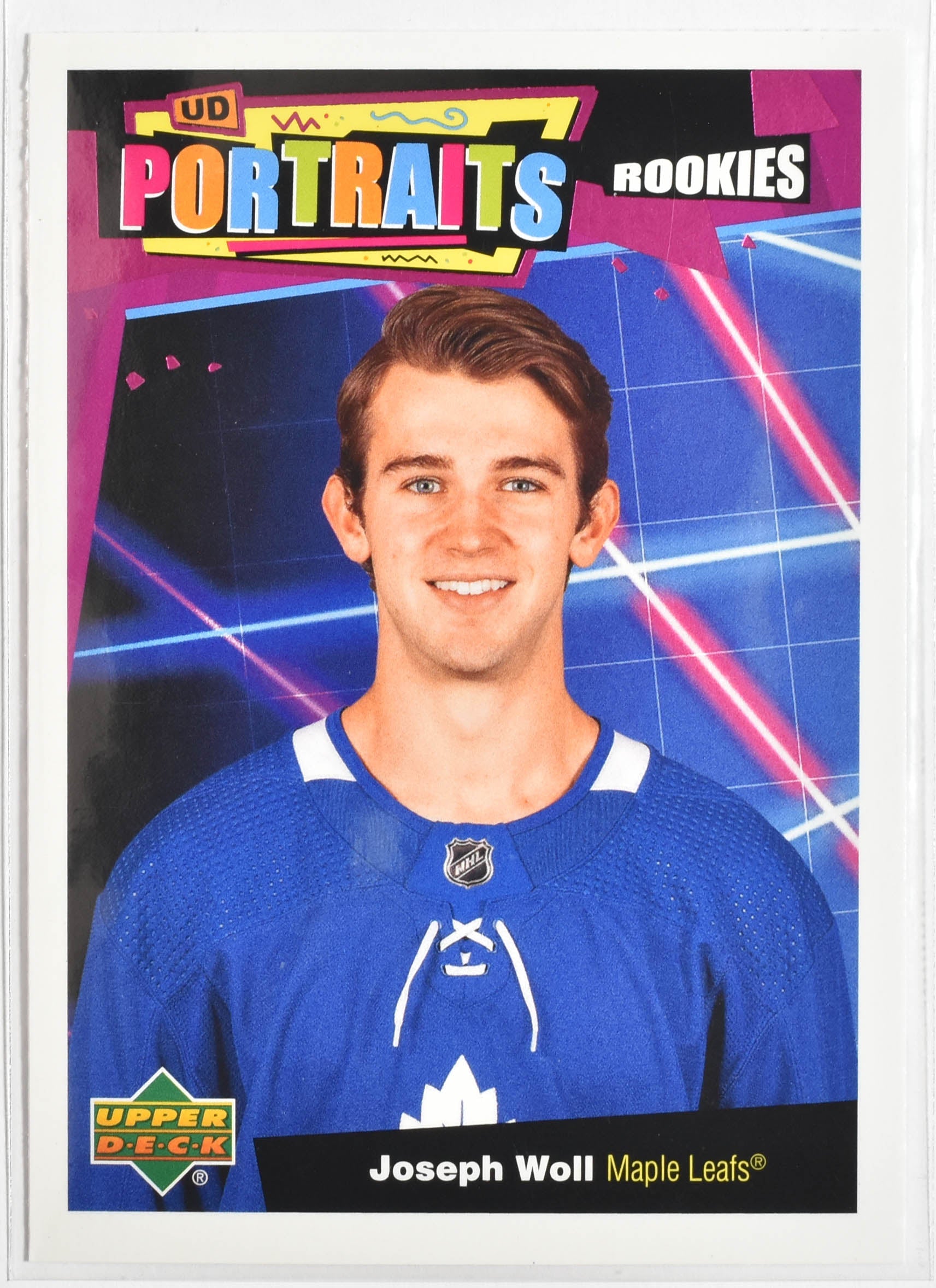 Joseph Woll P-65 Toronto Maple Leafs Upper Deck 2021 UD Portraits Rookies