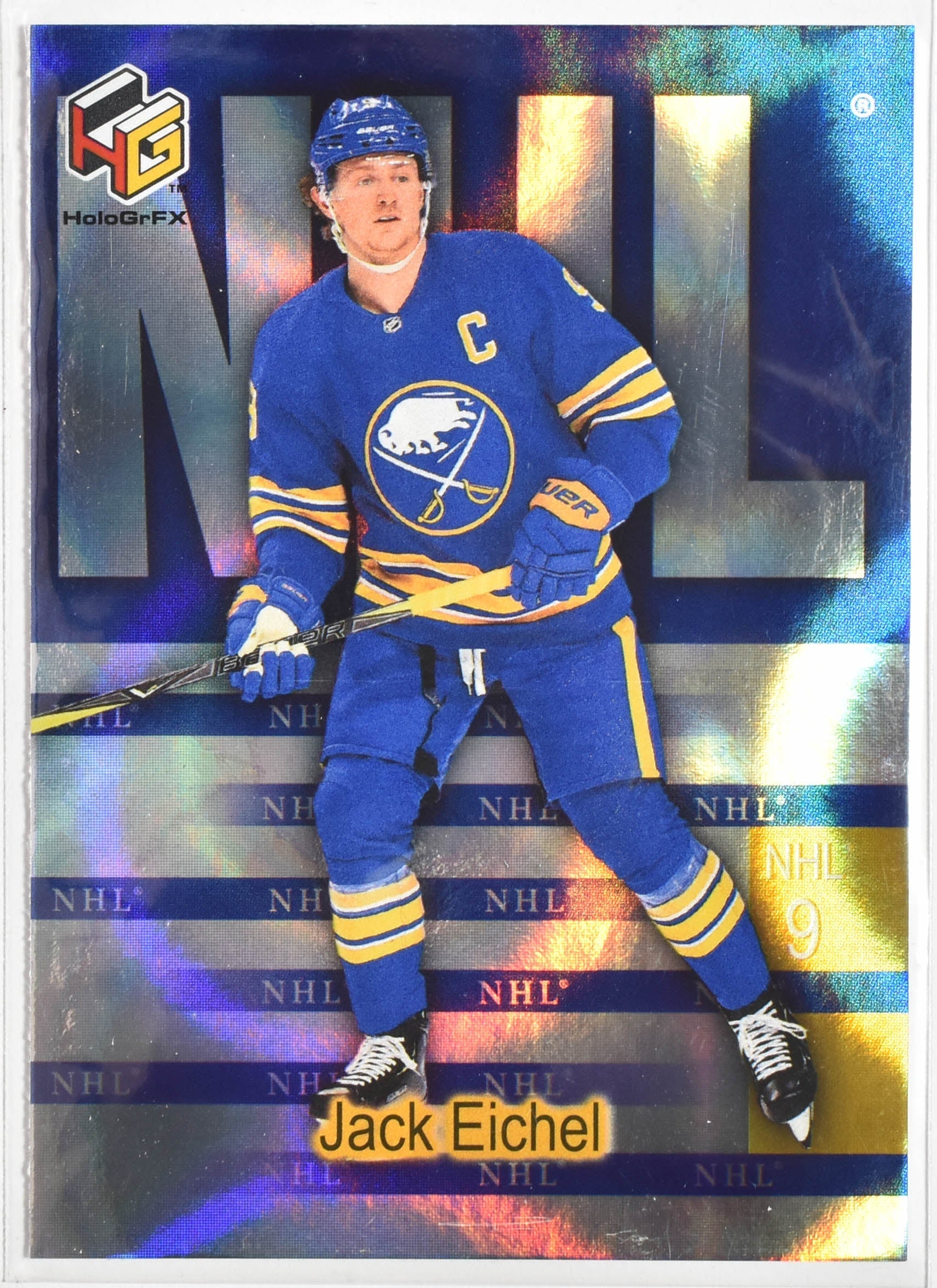 Jack Eichel NHL-15 Buffalo Upper Deck 2021 Extended Series HoloGrFX