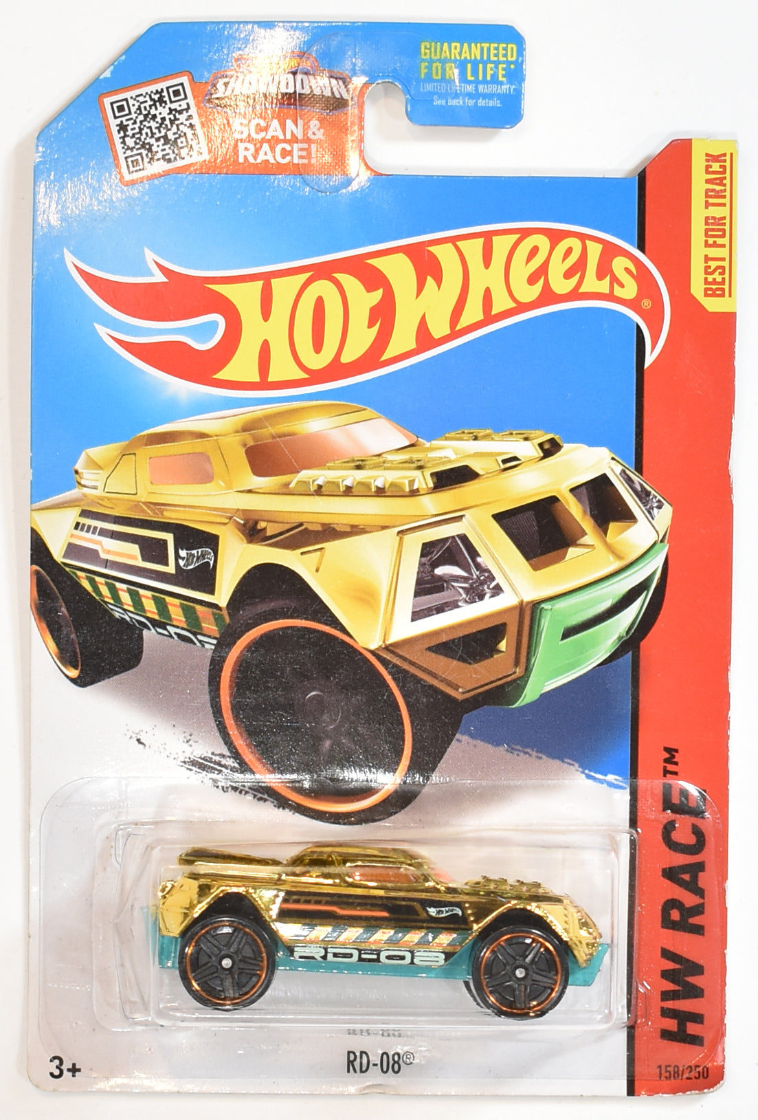 Hot Wheels RD-08 158 Hot Wheels car GOLD Mattel 2013