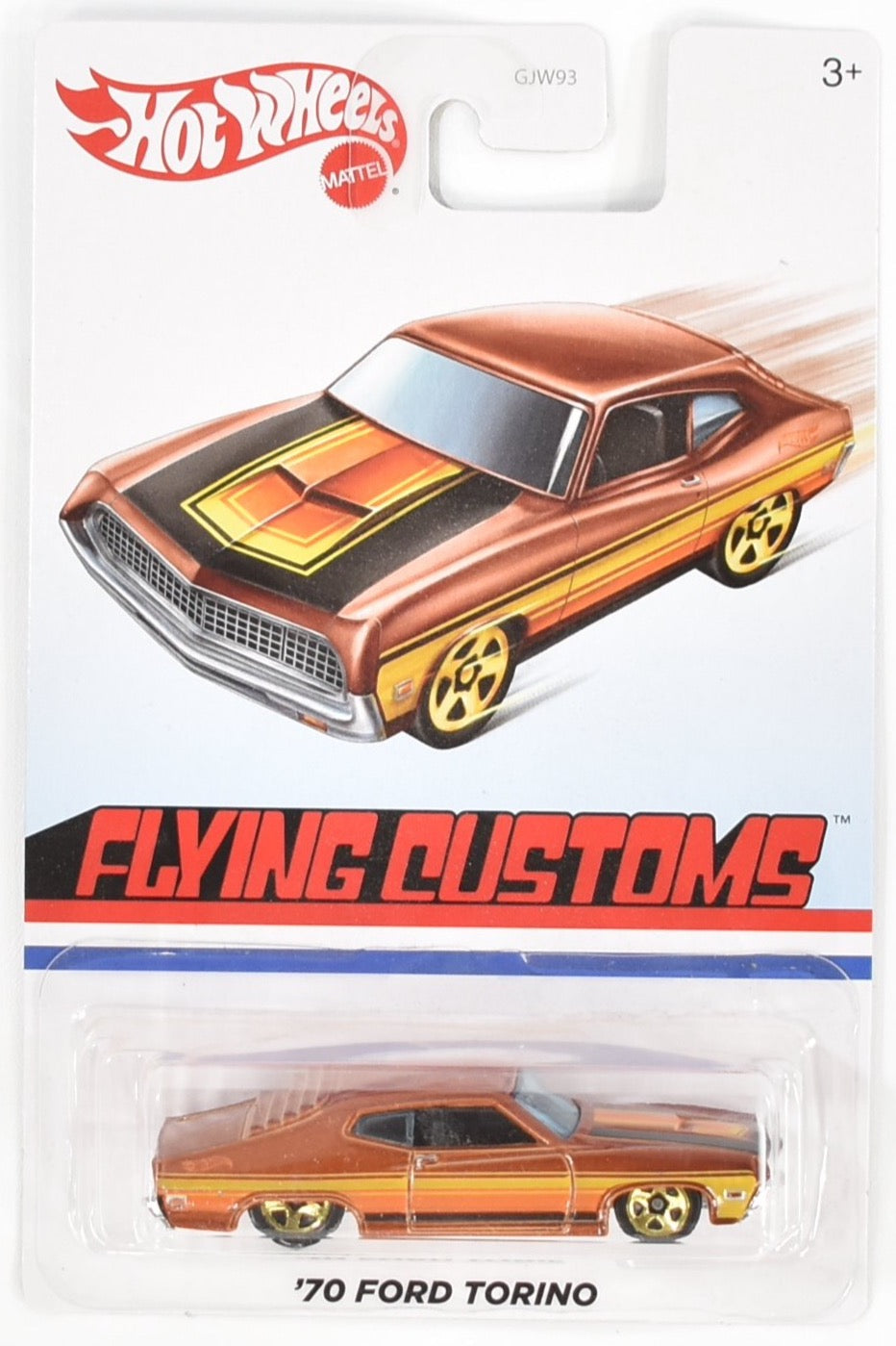 Hot Wheels Flying Customs Hot Wheels 70 Ford Torino GJW93 2019 Mattel