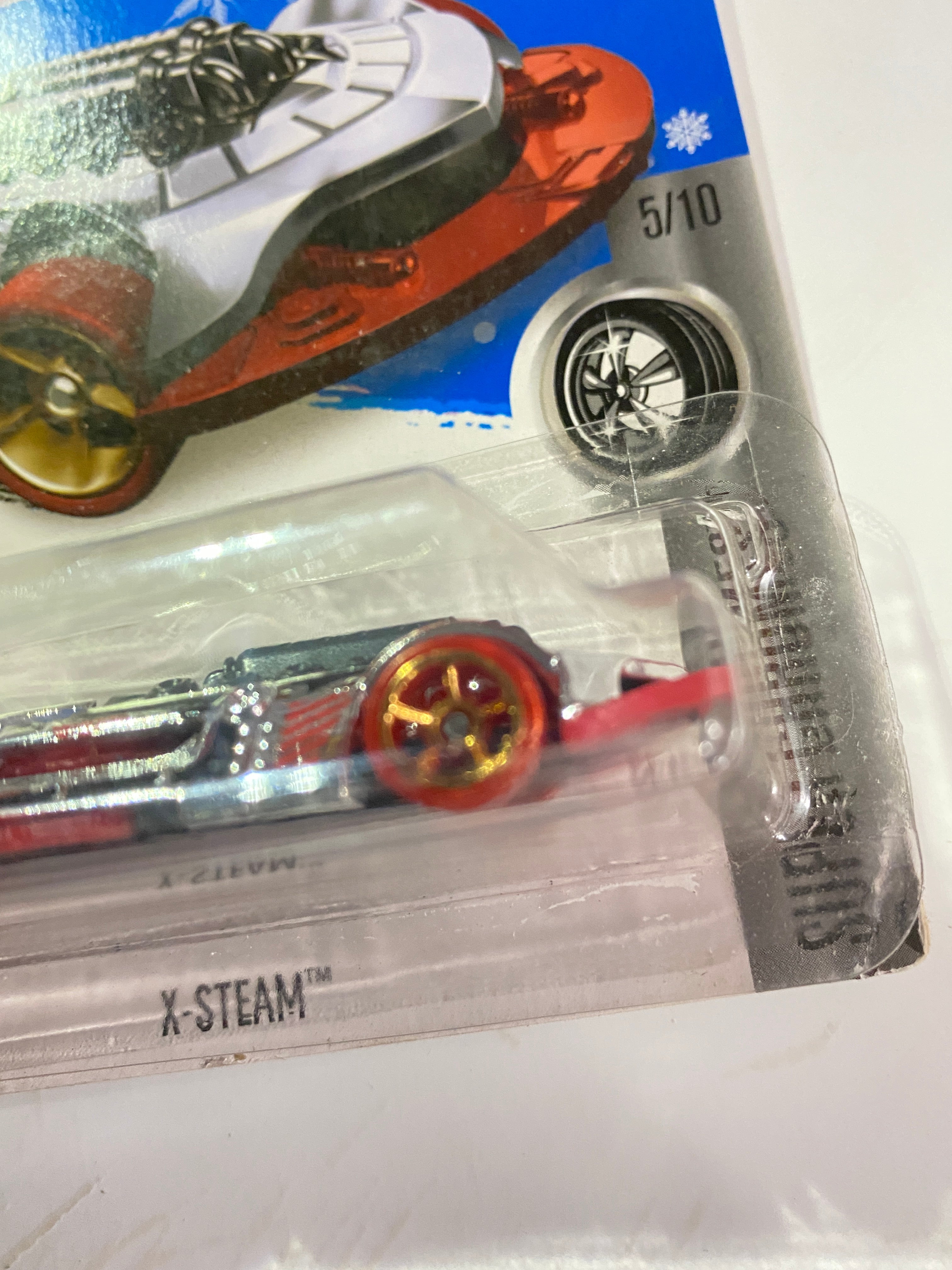 Hot Wheels Car Silver X Steam 5 of 10 Mattel 2015 Super Chromes