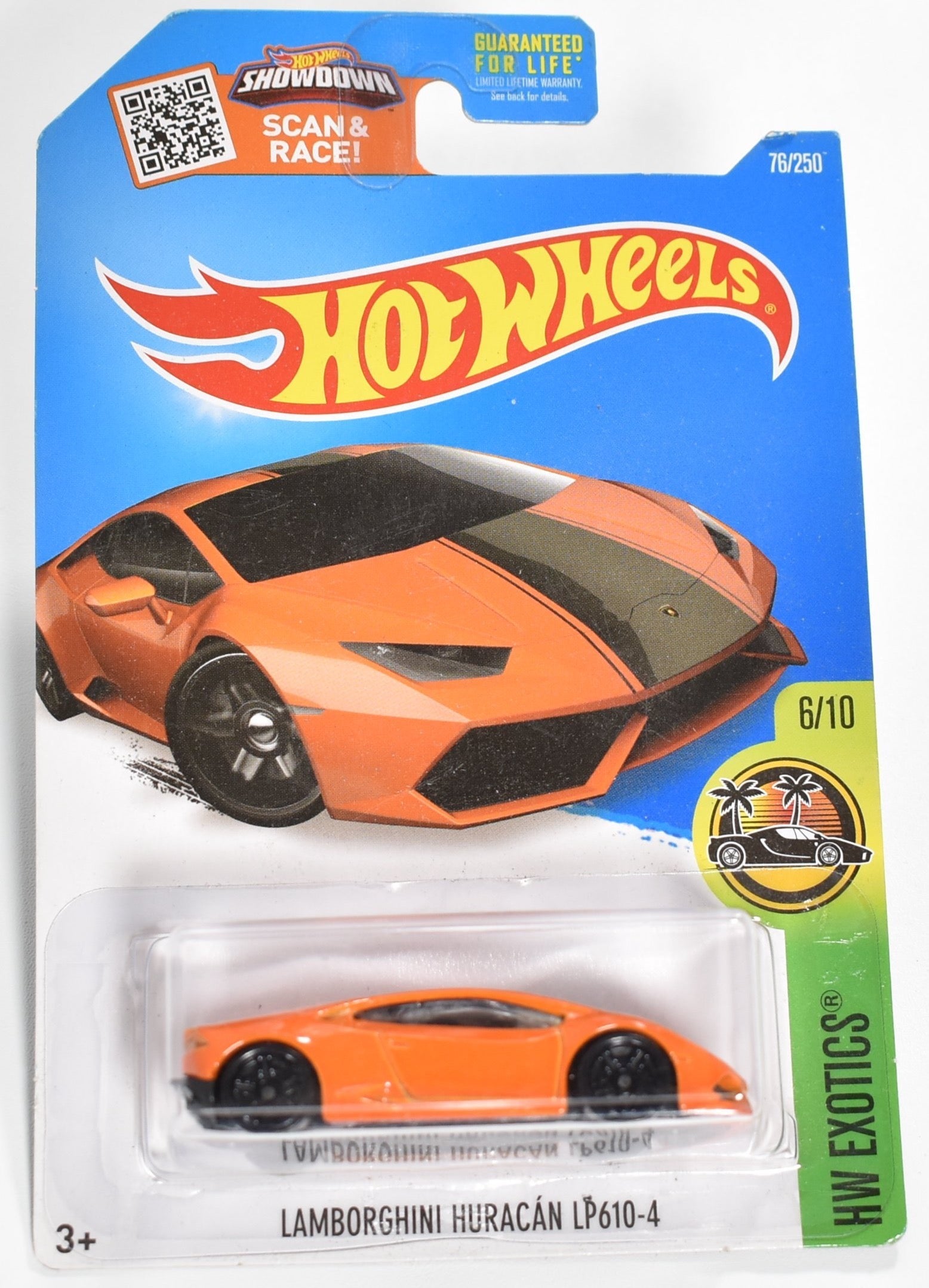 Lamborghini Hurricane LP 610-4 Hw Exotics Hot Wheels diecast car 6-10