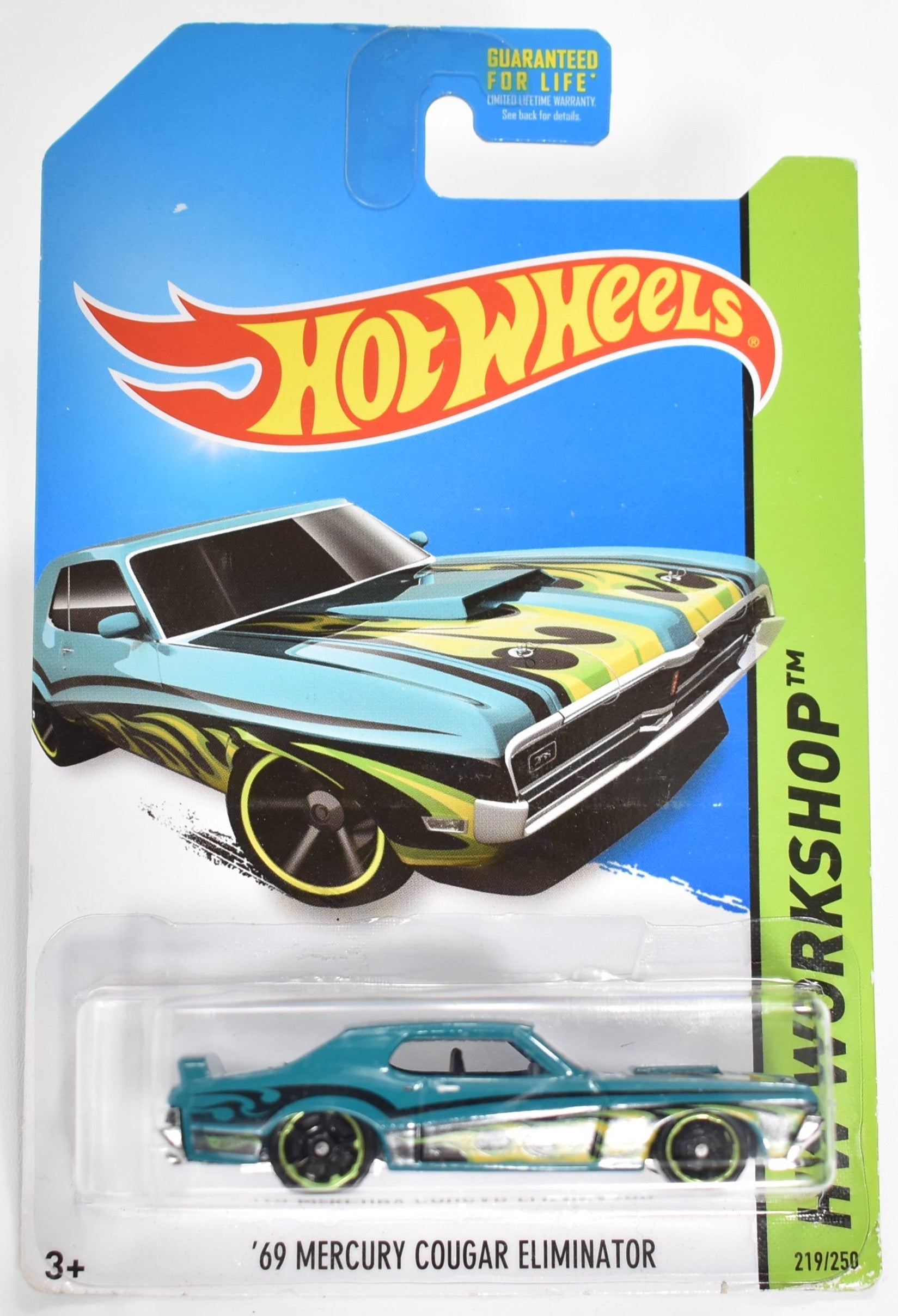 Hot Wheels 69 Mercury Cougar Eliminator 219-250 Hot Wheels car Mattel Die Cast