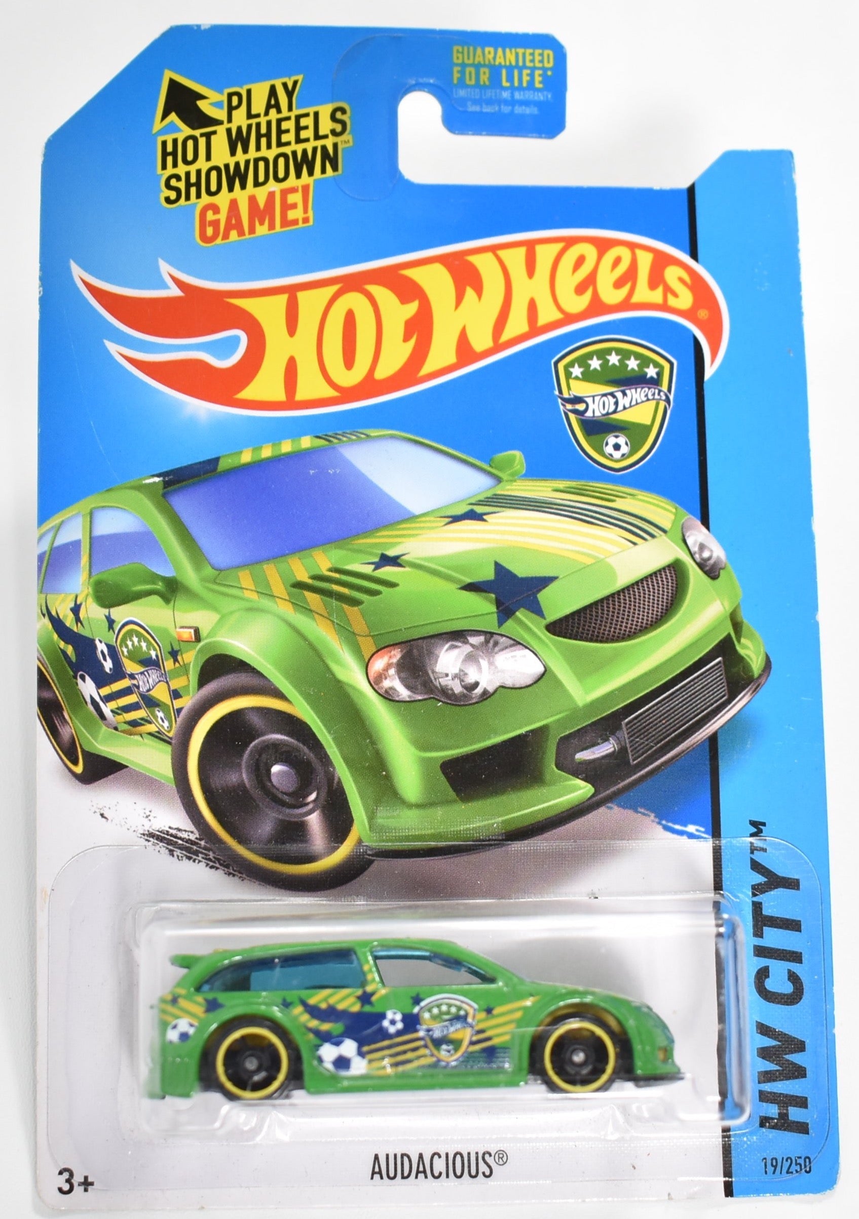 Hot Wheels Audacious 19 Hot Wheels car Mattel Green Die Cast