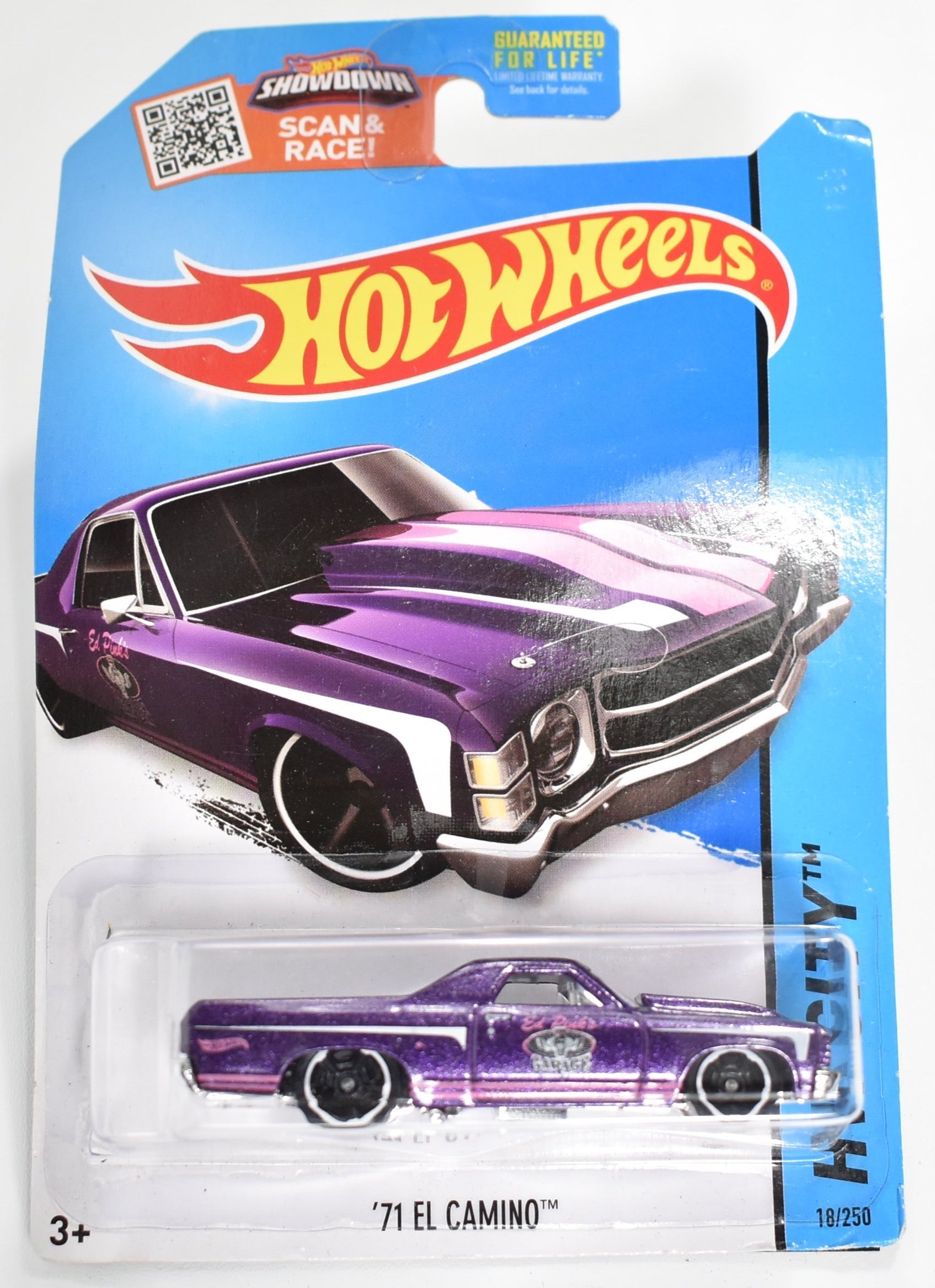 Hot Wheels 71 El Camino Hot Wheels car Mattel Purple NEW Die Cast
