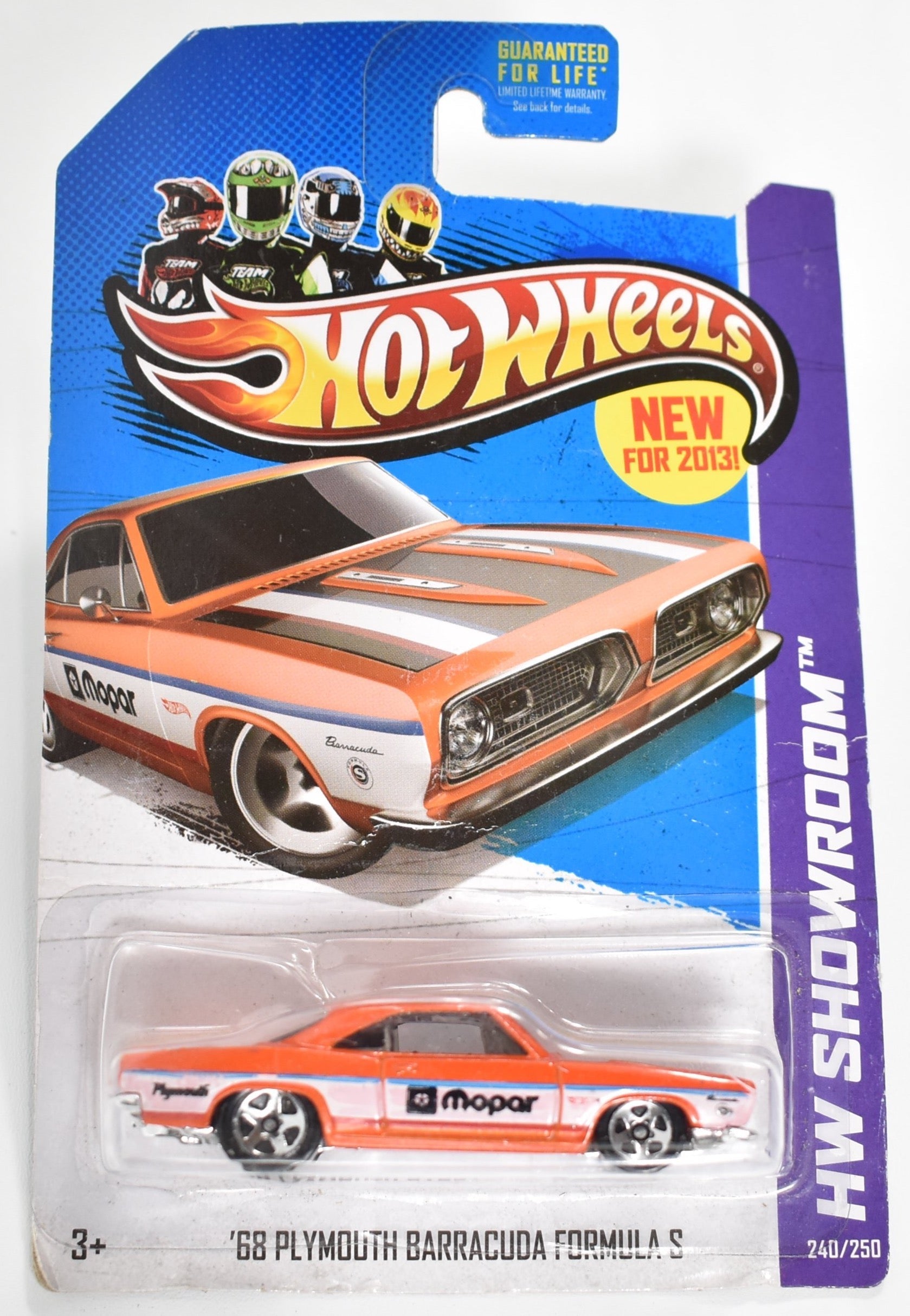 Plymouth Barracuda 68 Formula S 240 Hot Wheels car