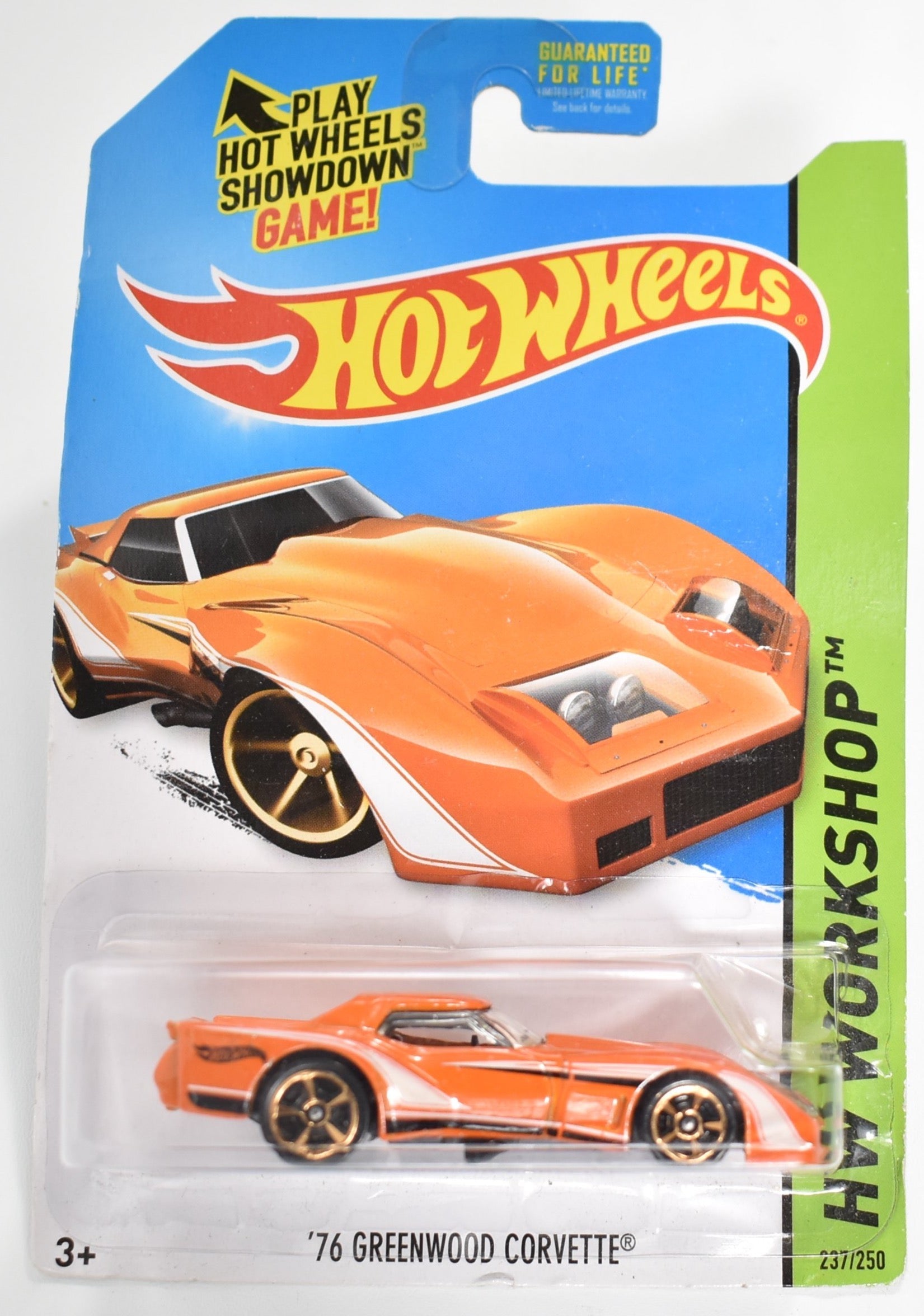 Hot Wheels 76 Greenwood Corvette 237 Hw Workshop Hot Wheels car Die Cast