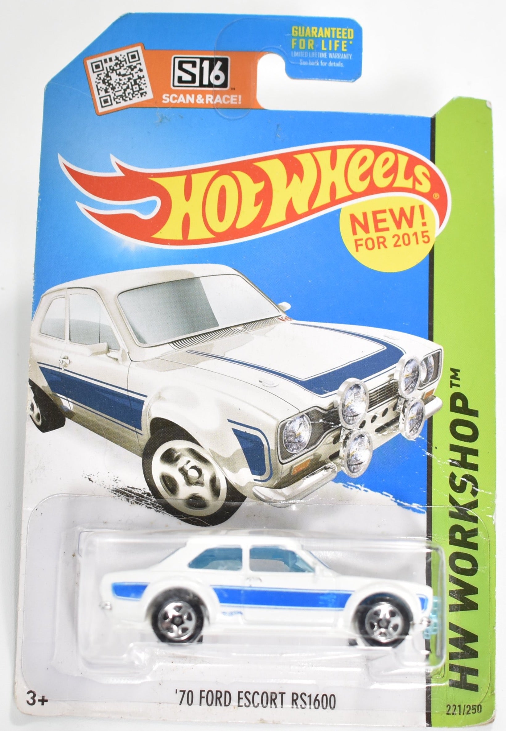 Hot Wheels 70 Ford Escort RS1600 221 Hot Wheels car Mattel Die Cast