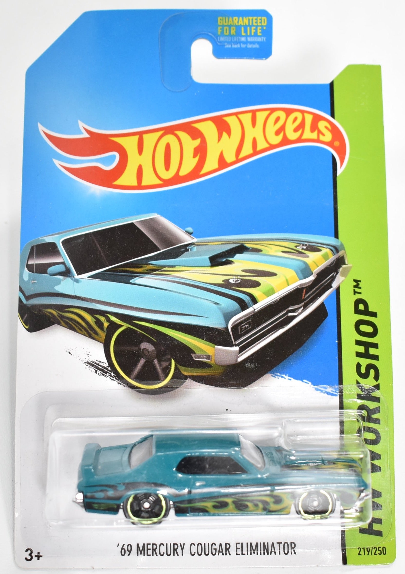 Hot Wheels 69 Mercury Eliminator 219 Workshop Hot Wheels car Mattel Die Cast