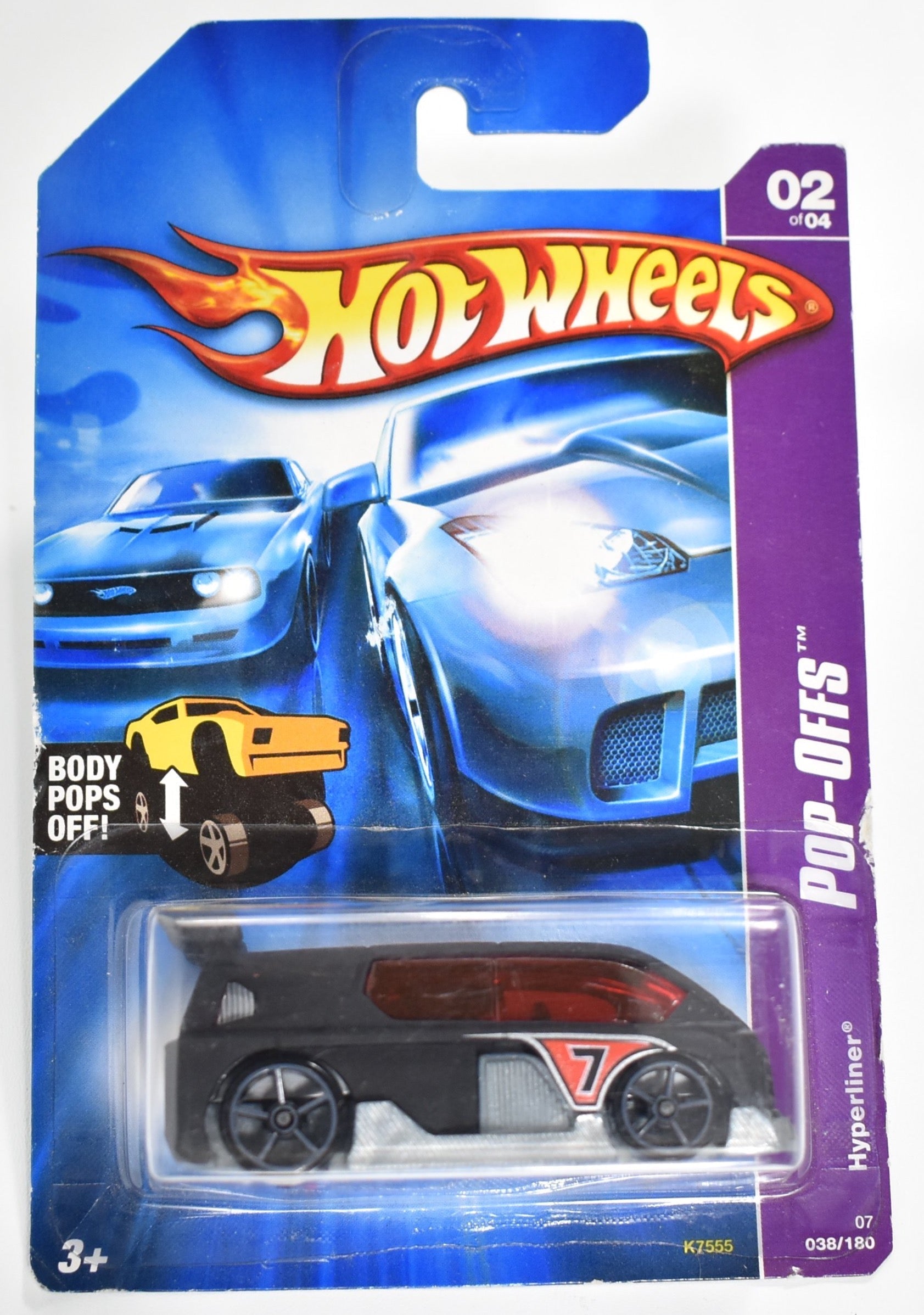 Pop Offs Hyperliner 2 of 4 Hot Wheels die cast car 038/180
