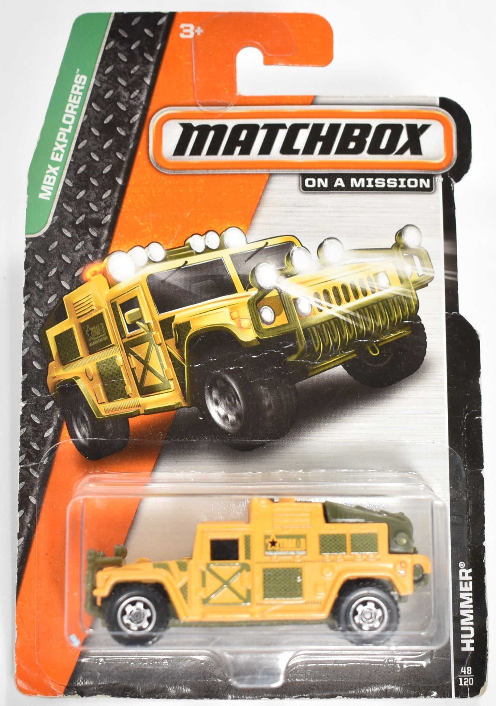 Match box car Humvee 48/120 MBX Explorers ON A MISSION Die Cast