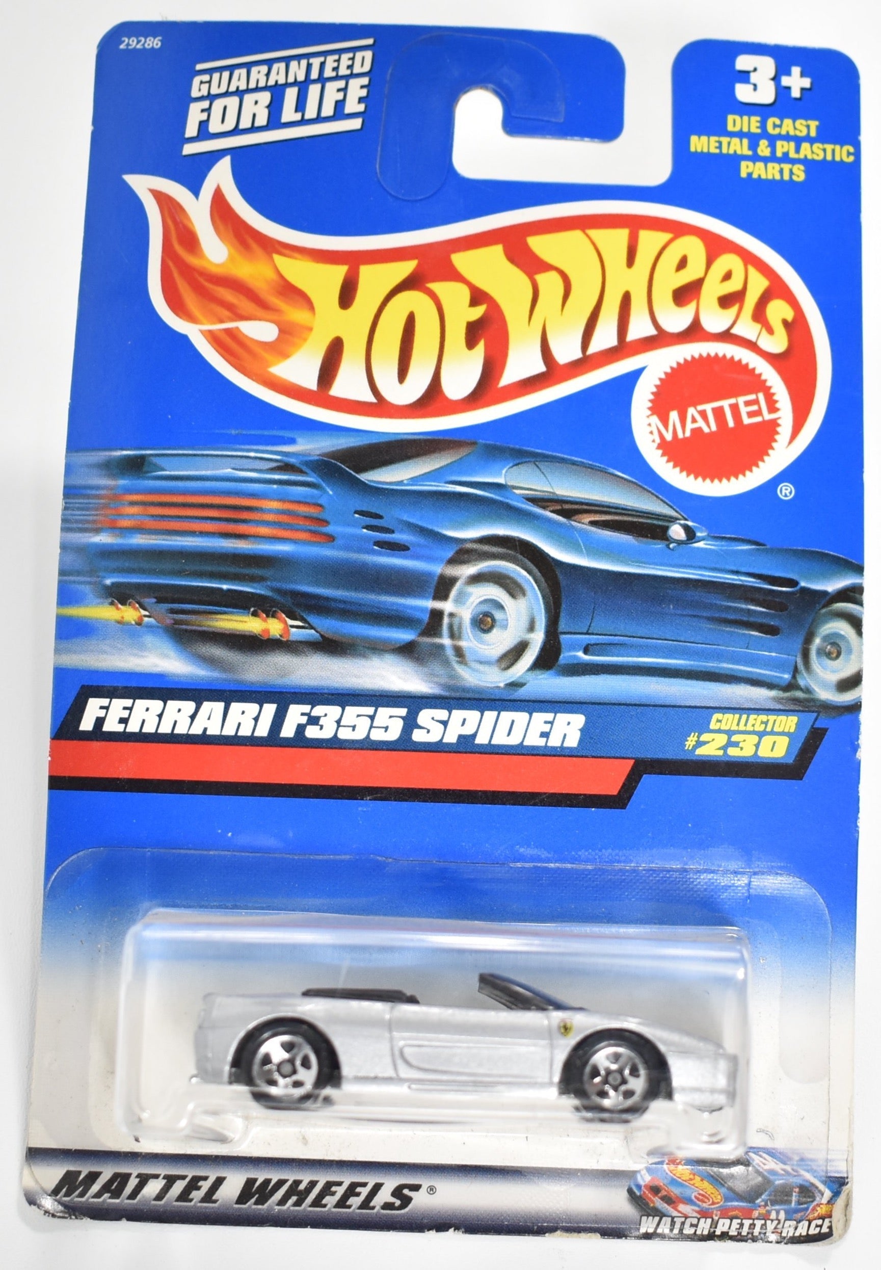 Hot Wheels die cast car Ferrari F355 Spider 230