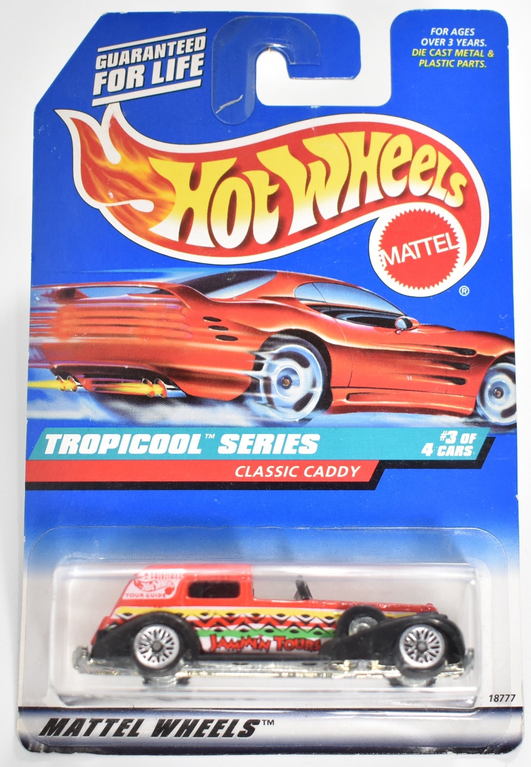 Hot Wheels die cast car Classic Caddy 3 of 4 Cars Mattel 695