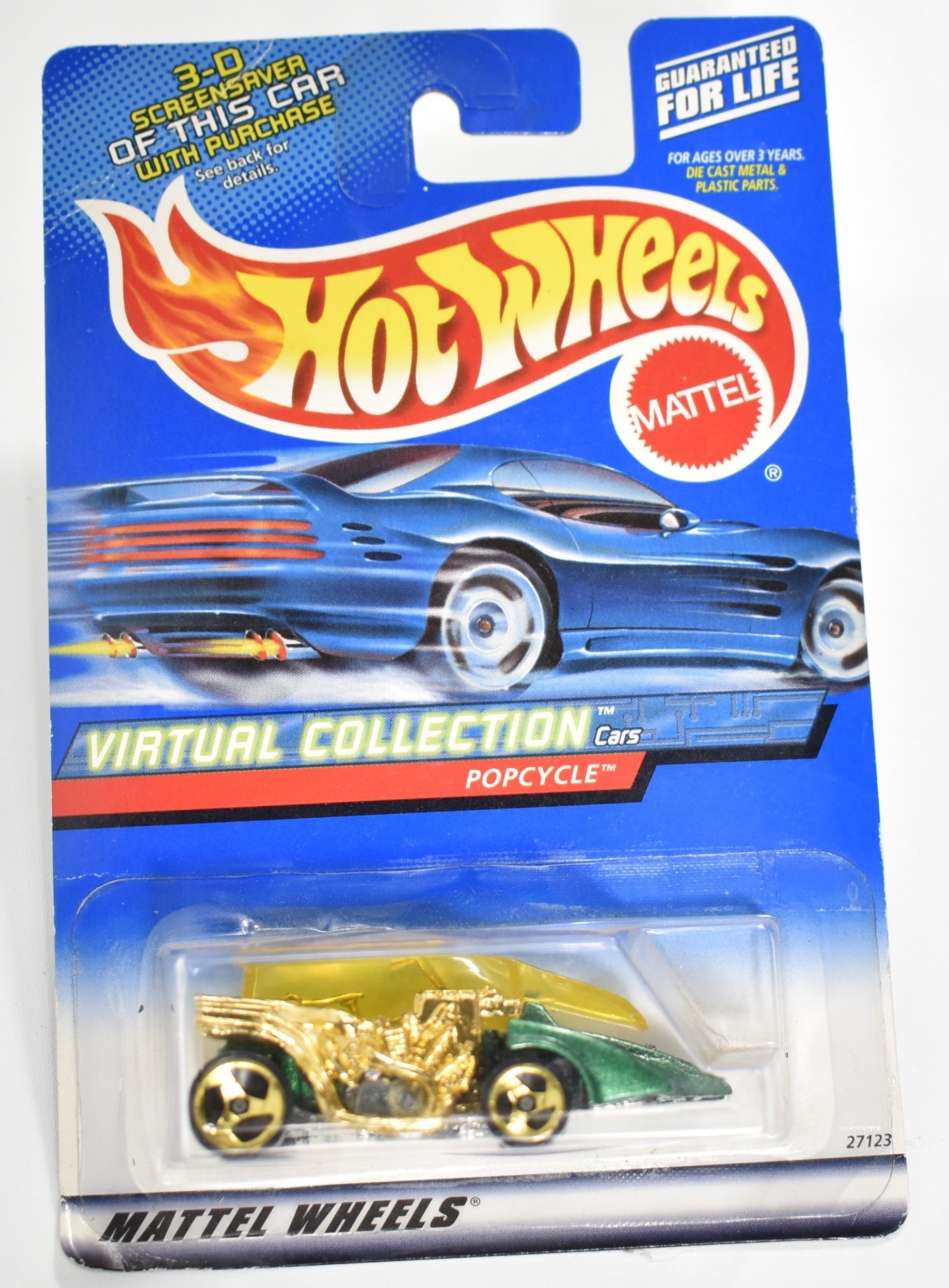 Hot Wheels die cast car Virtual Collection Popcycle 27123
