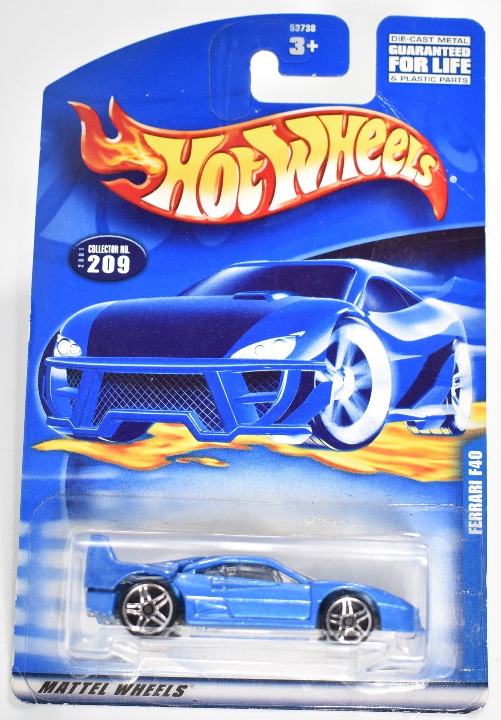 Hot Wheels diecast car Ferrari F40 209 2001