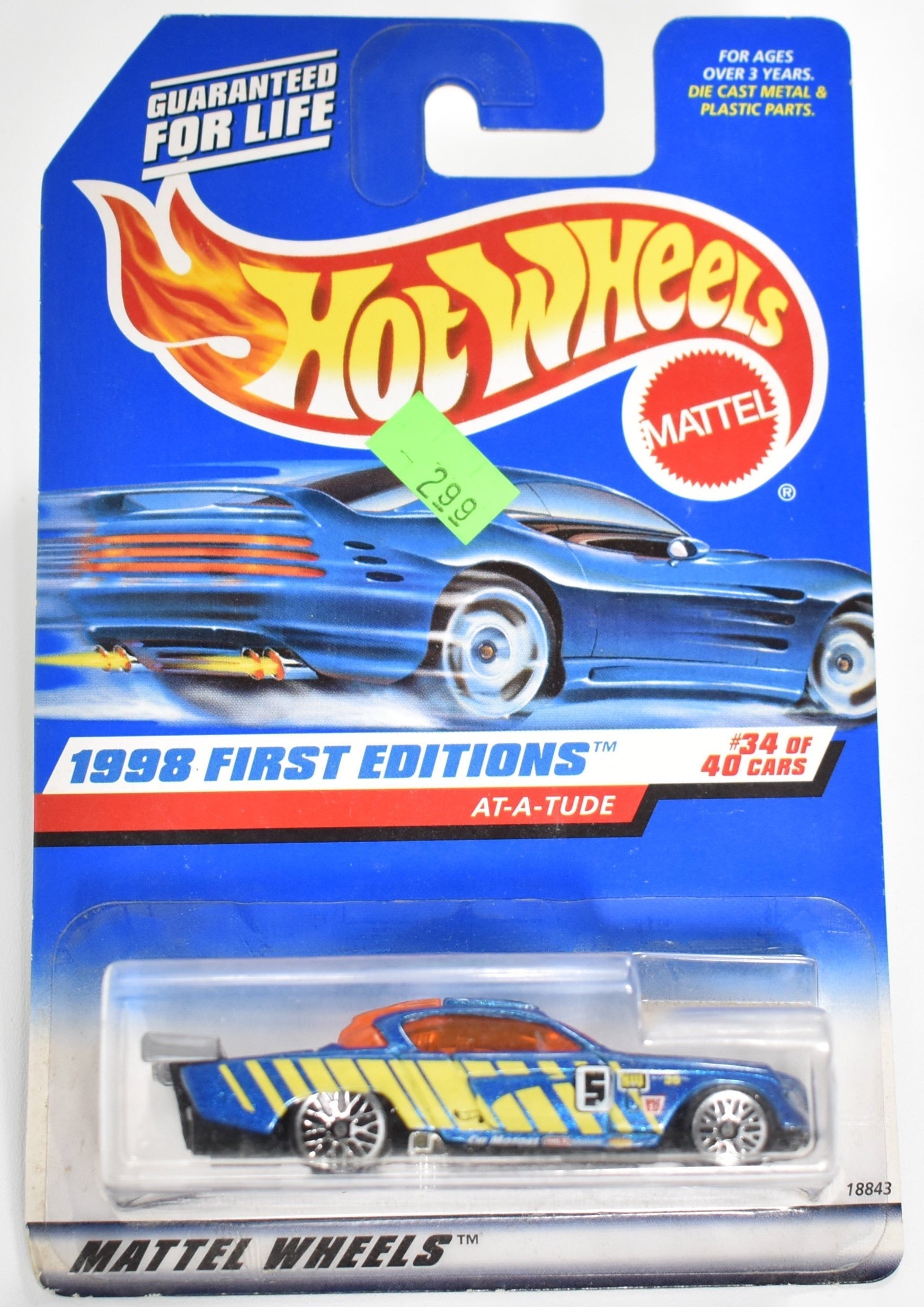 Hot Wheels die cast car 1998 At A Tude 34 of 40 Cars