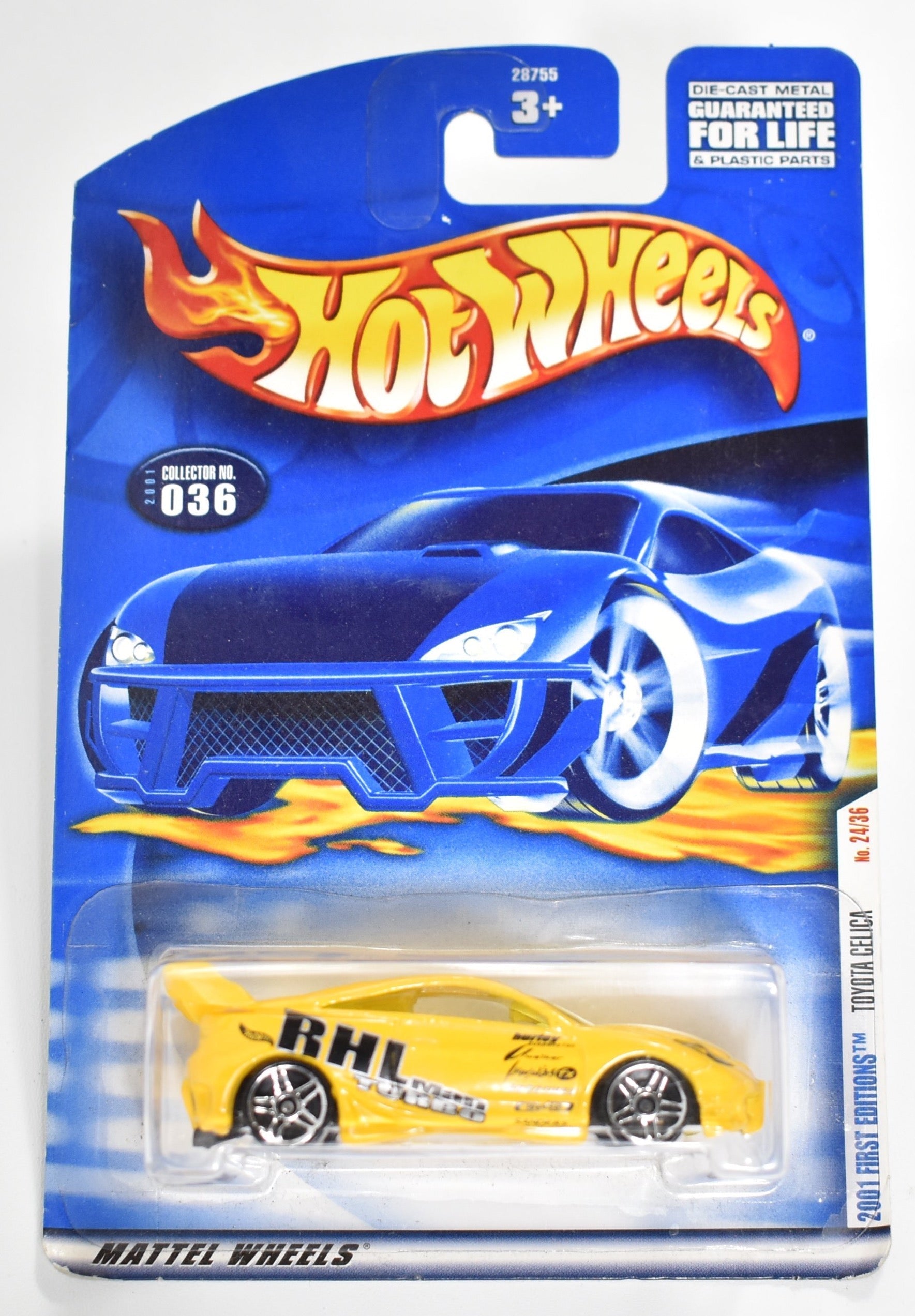 Hot Wheels car 036 Toyota Celica 24 Mattel Hot Wheels Die Cast Car